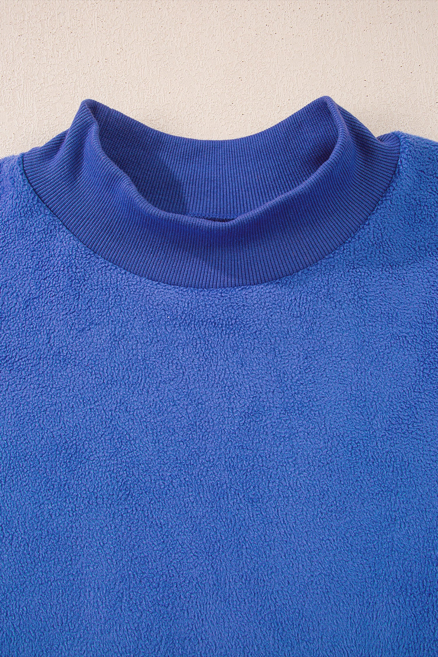 Carrot Oversized Reversible Sweatshirt Drop Shoulder Mock Neck Women S-XL