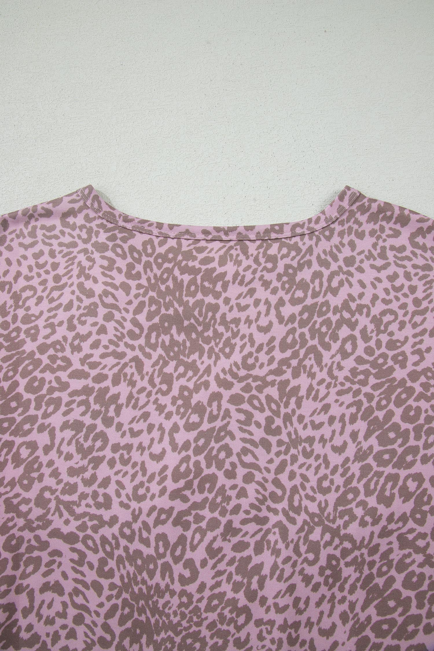 LivelyLooks Khaki Leopard Retro Studded Star Patch Loose Tee Animal Print T-Shirt Boho Top women's fashion