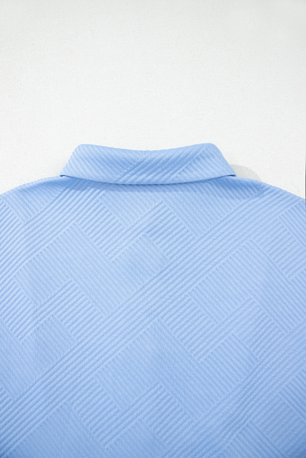 Textured Short Sleeve A Line Mini Dress | Light Blue, Blue & Peach | UK 8–22