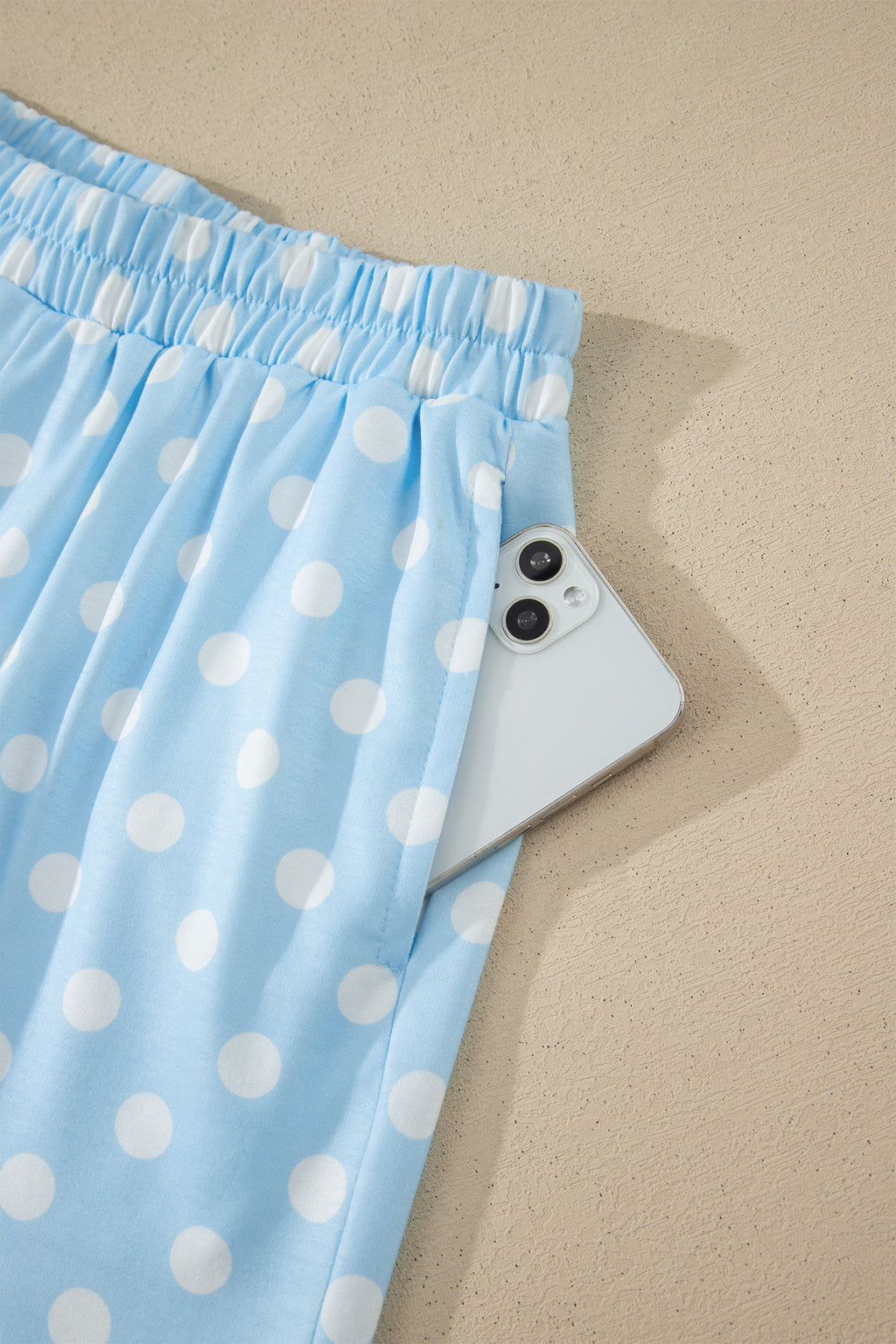 Polka Dot Mock Neck Short Set – Yellow, Pink, Sky Blue & Green
