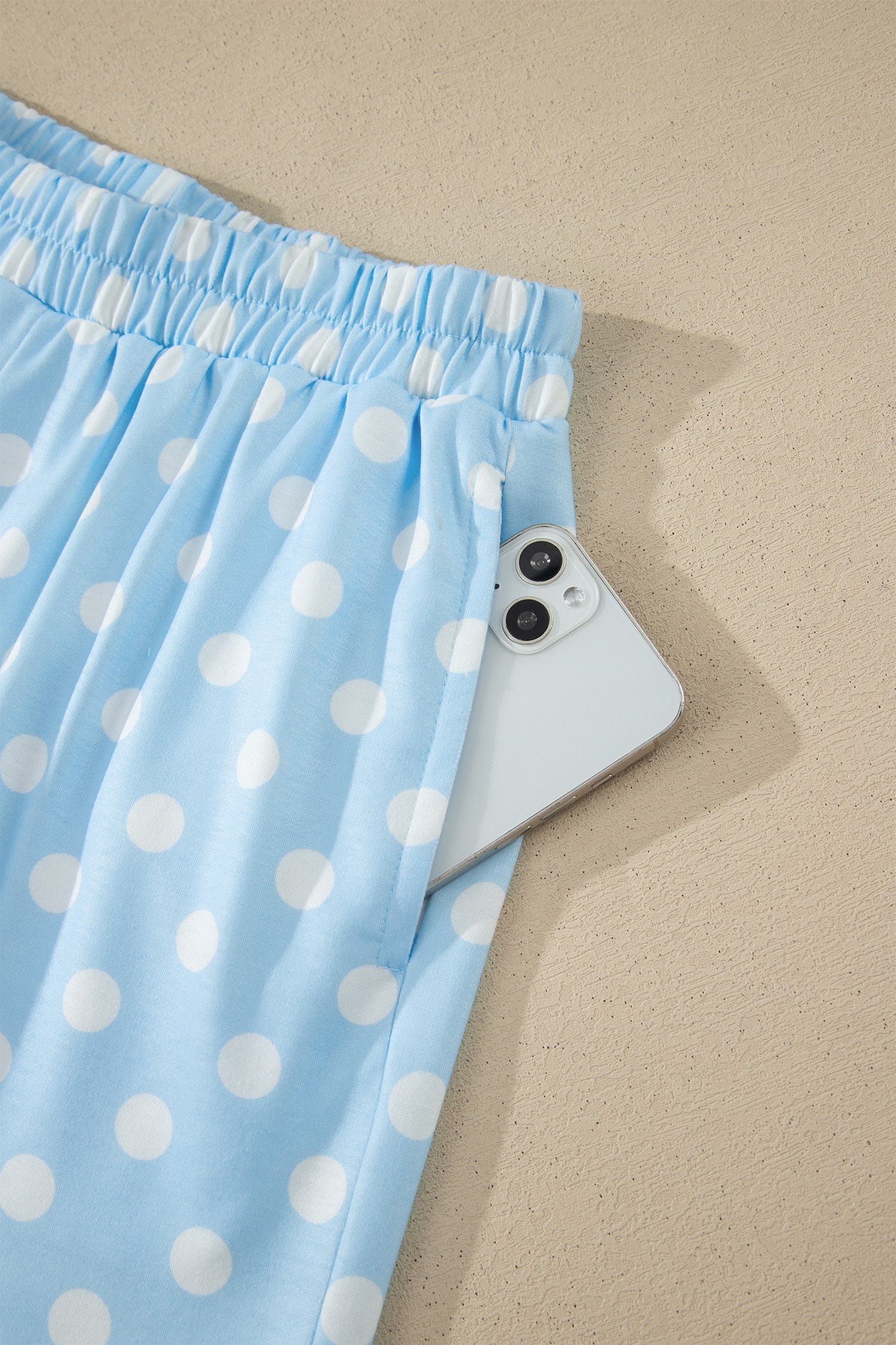 Polka Dot Mock Neck Short Set – Yellow, Pink, Sky Blue & Green