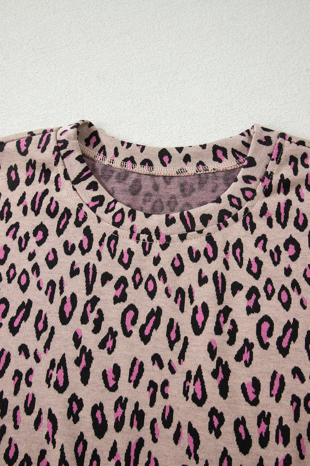 Pink Leopard Print Casual Tee & Pants Co-ord Set | UK 8–22