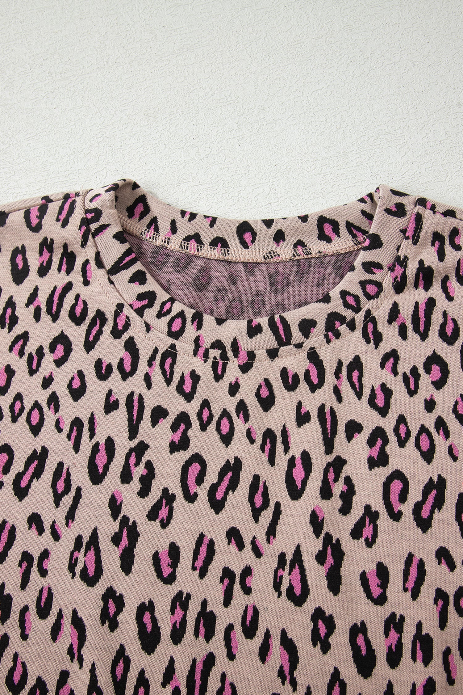 Pink Leopard Print Casual Tee & Pants Co-ord Set | UK 8–22