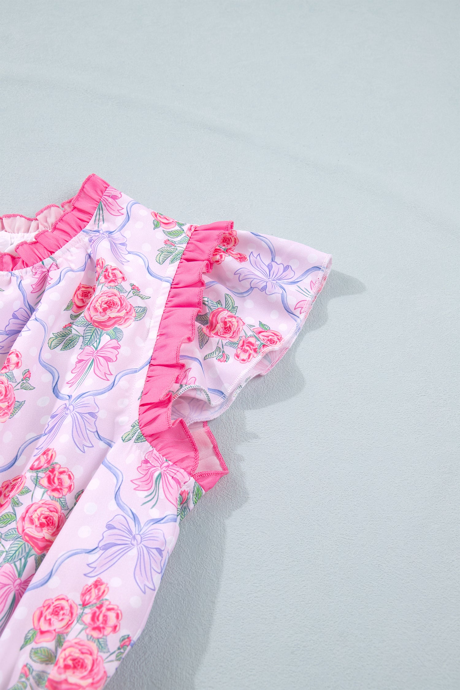 Purple Tiered Ruffle Sleeveless Summer Floral Mini Dress S-XL