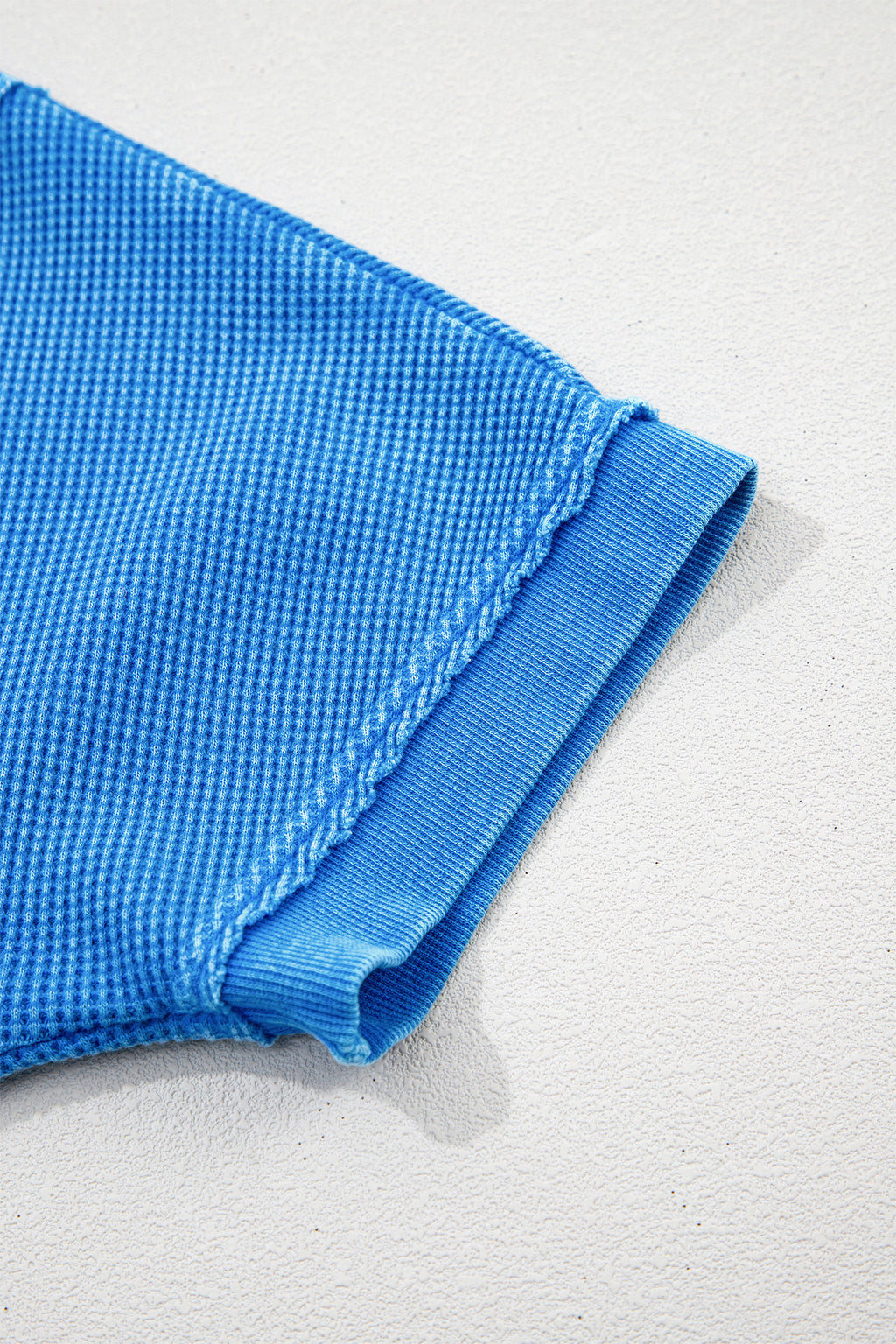 Blue Mineral Wash Star Mesh Patchwork Oversized Tee