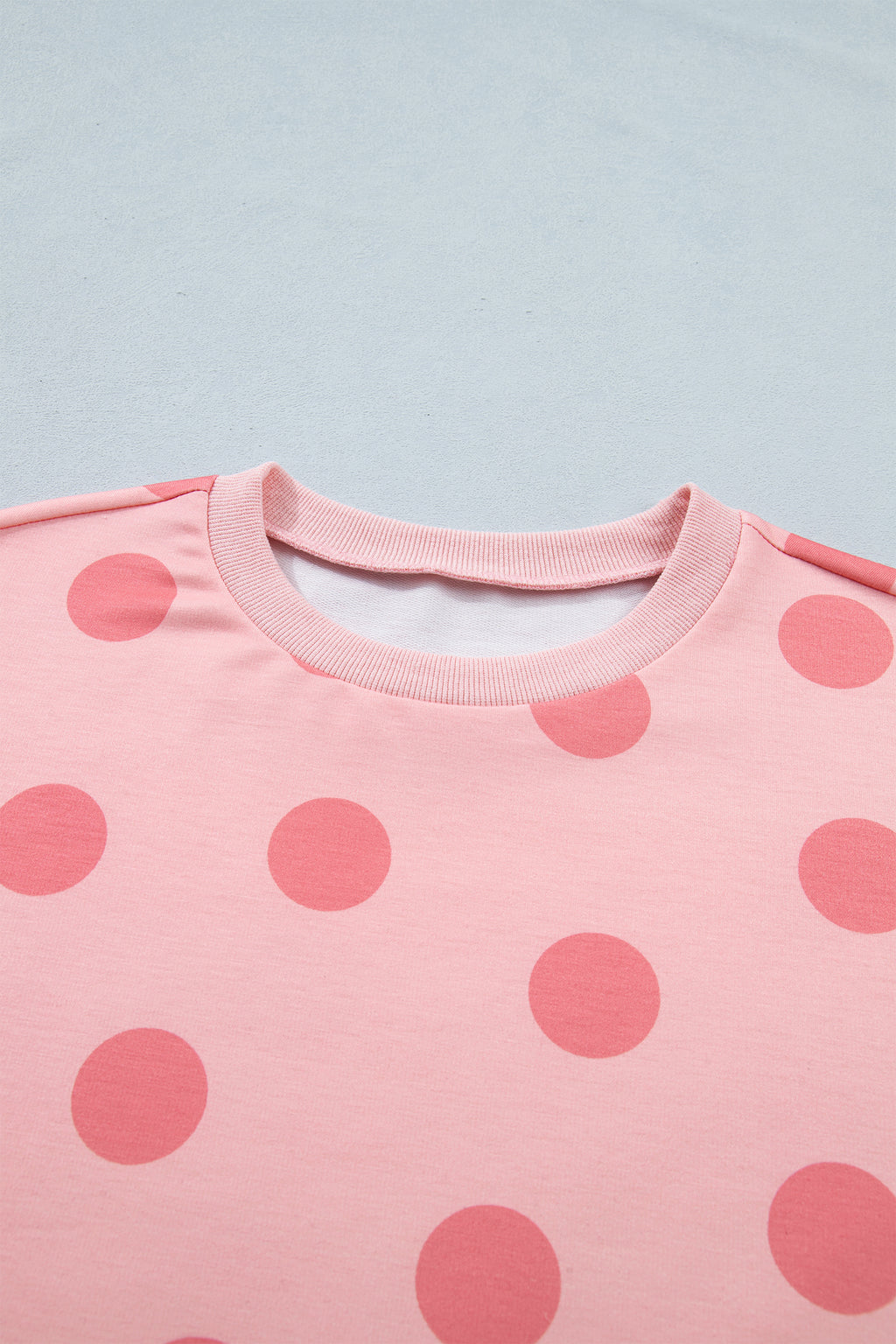 Polka Dot Short Sleeve Top & Casual Skort 2pcs Outfit | White, Pink & Sky Blue