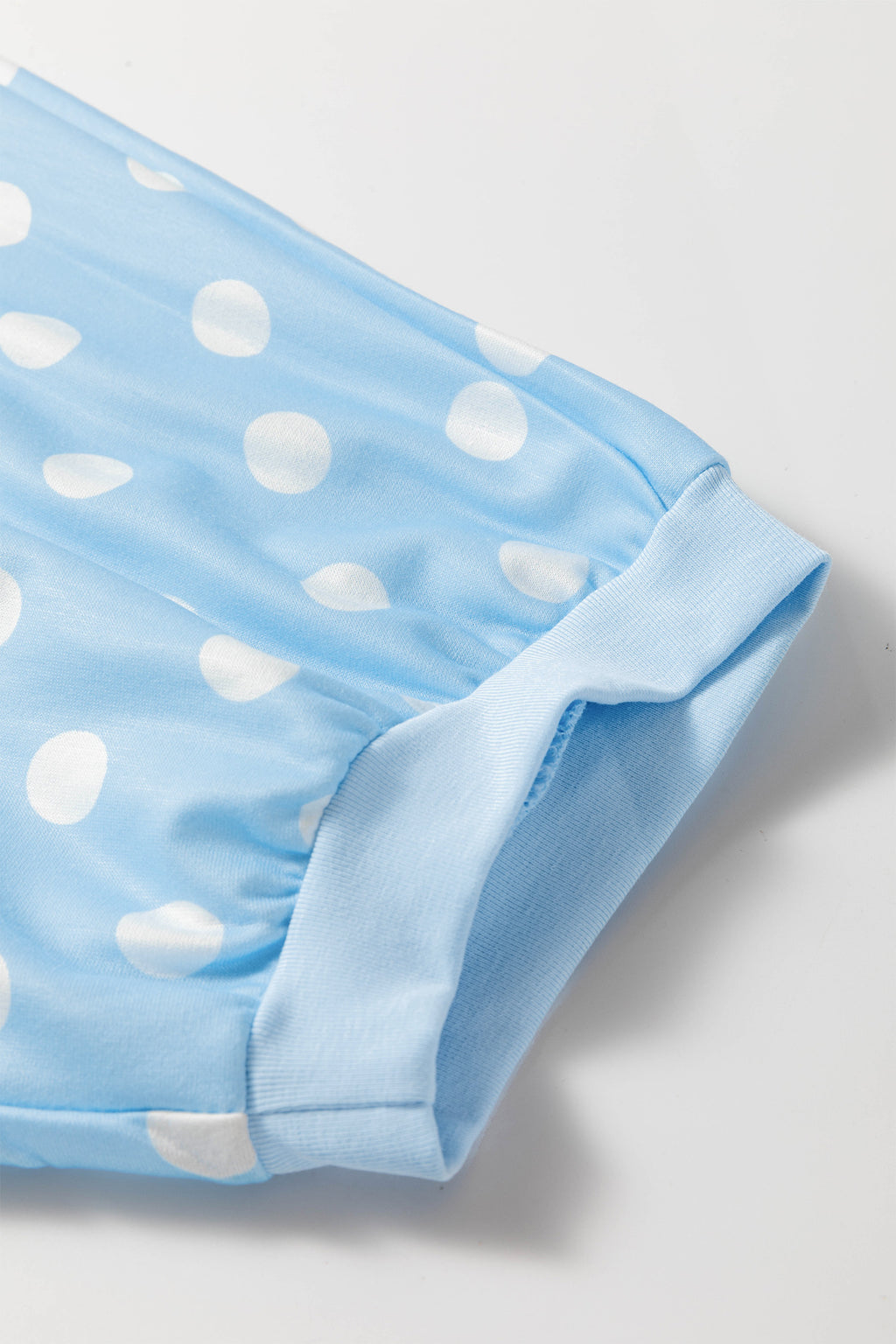Polka Dot Oversized Top & Shorts Co-ord Set | Beige Pink Blue Green
