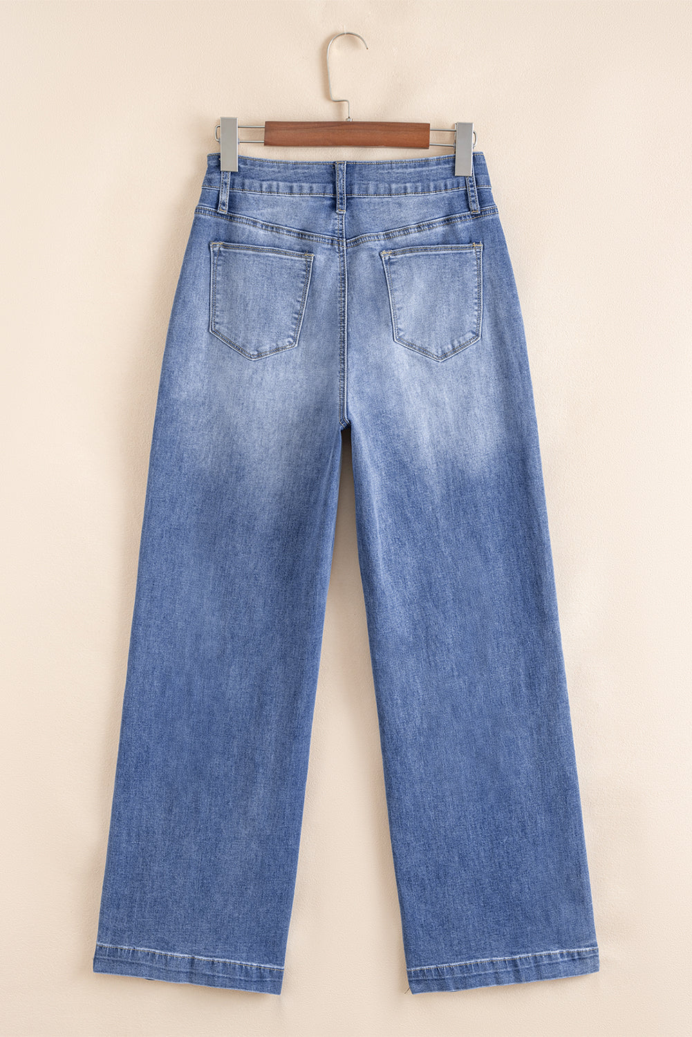 Women's Women's High Rise Straight Leg Jeans Tailored Seam Detail Loose Fit Sizes 4-16 at LivelyLooks
