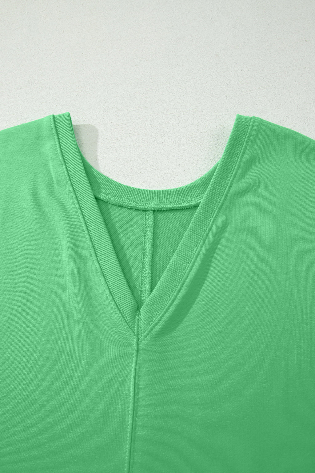 Solid Colour Raw Edge Half Sleeve Pocketed Loose Romper | Green, Pink & Red | UK 8-22