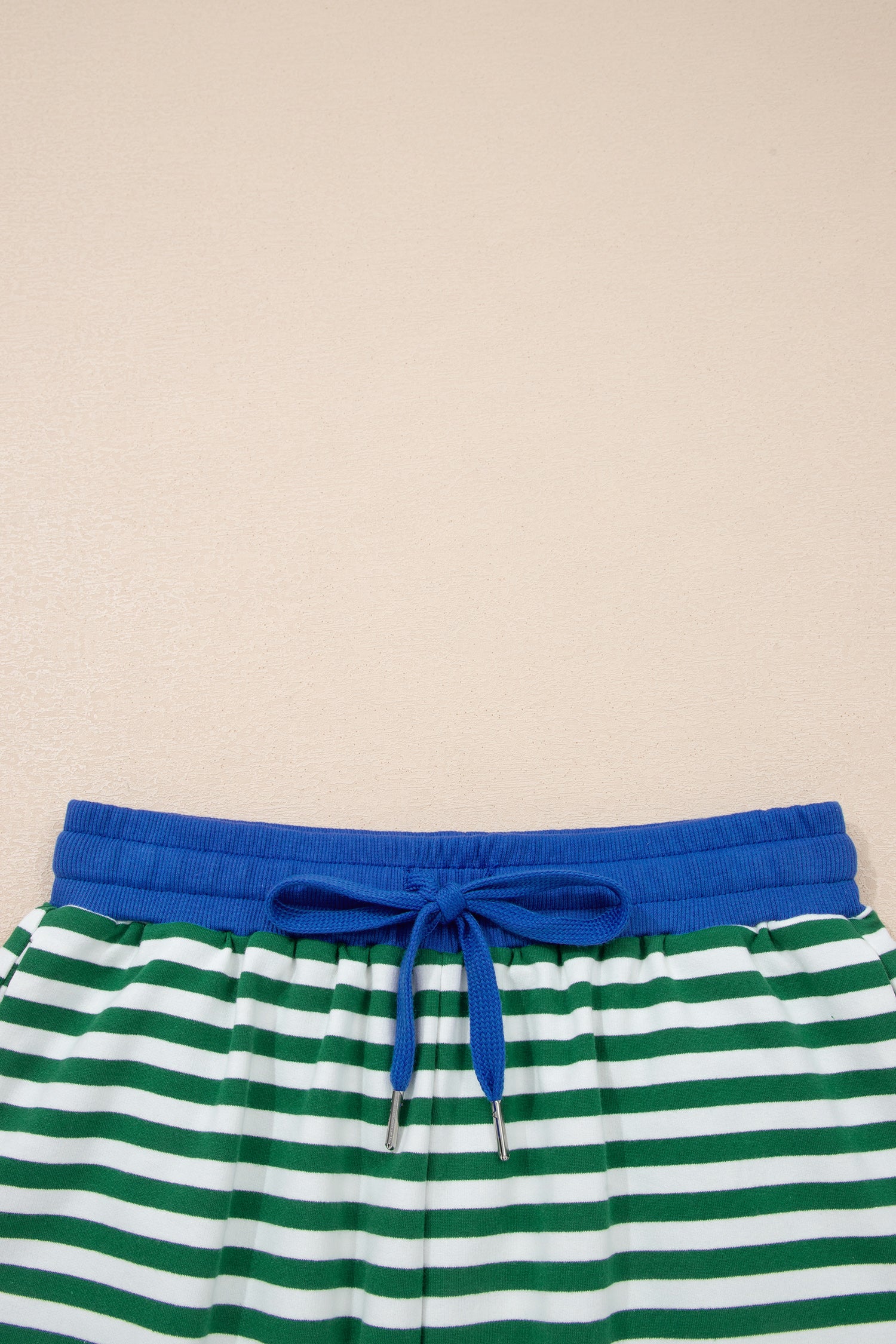 Shop Stripe Drop Shoulder Terry Short Set | Casual Co-ord S-XL at LivelyLooks