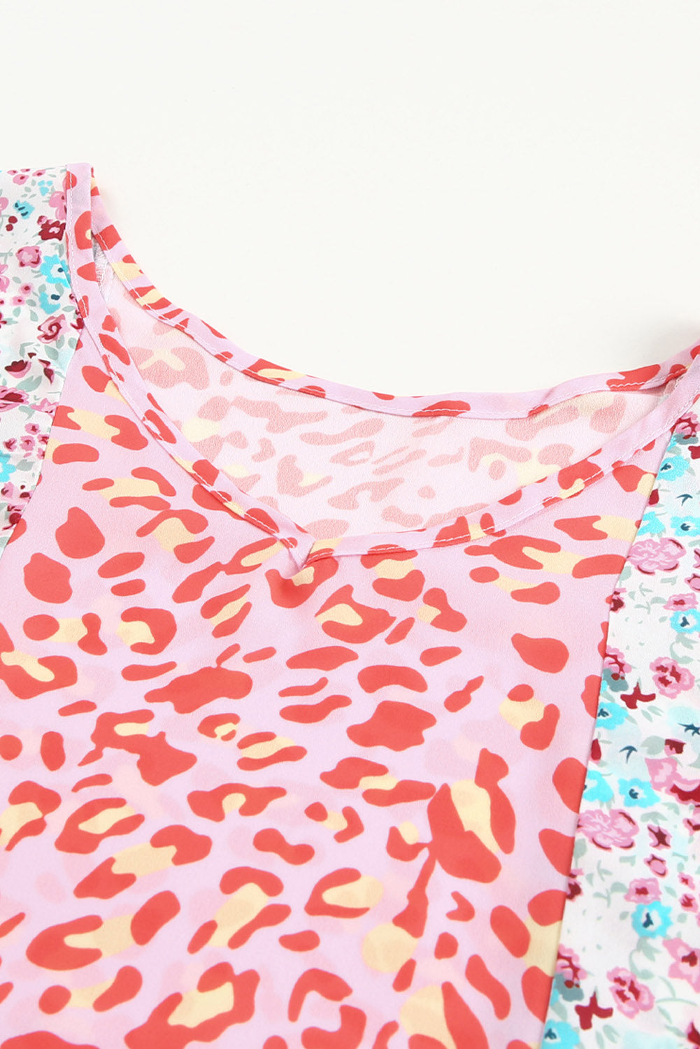 Animal Floral Mix Print Cape Top Multicolor | S-2XL