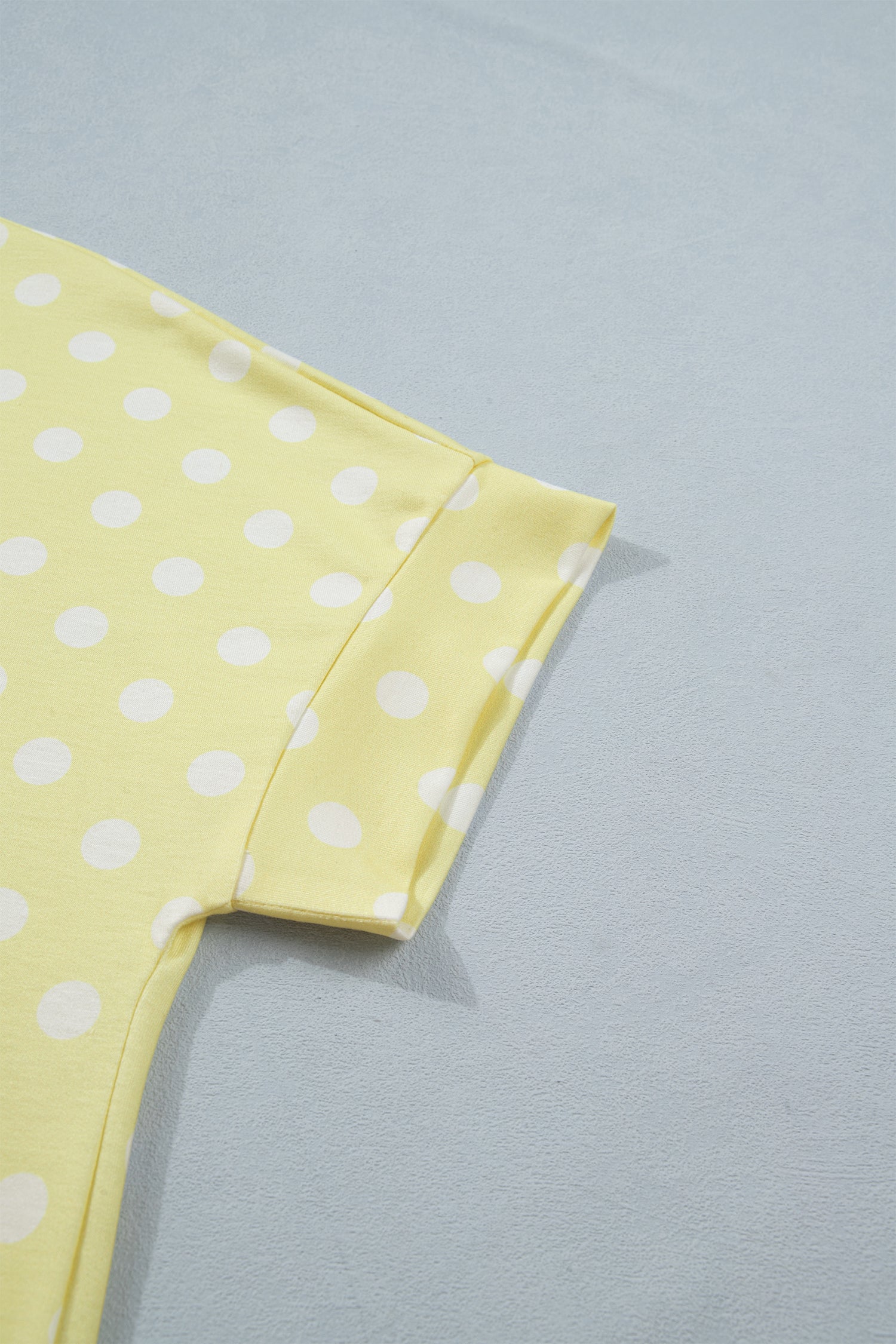 Polka Dot Mock Neck Short Set – Yellow, Pink, Sky Blue & Green