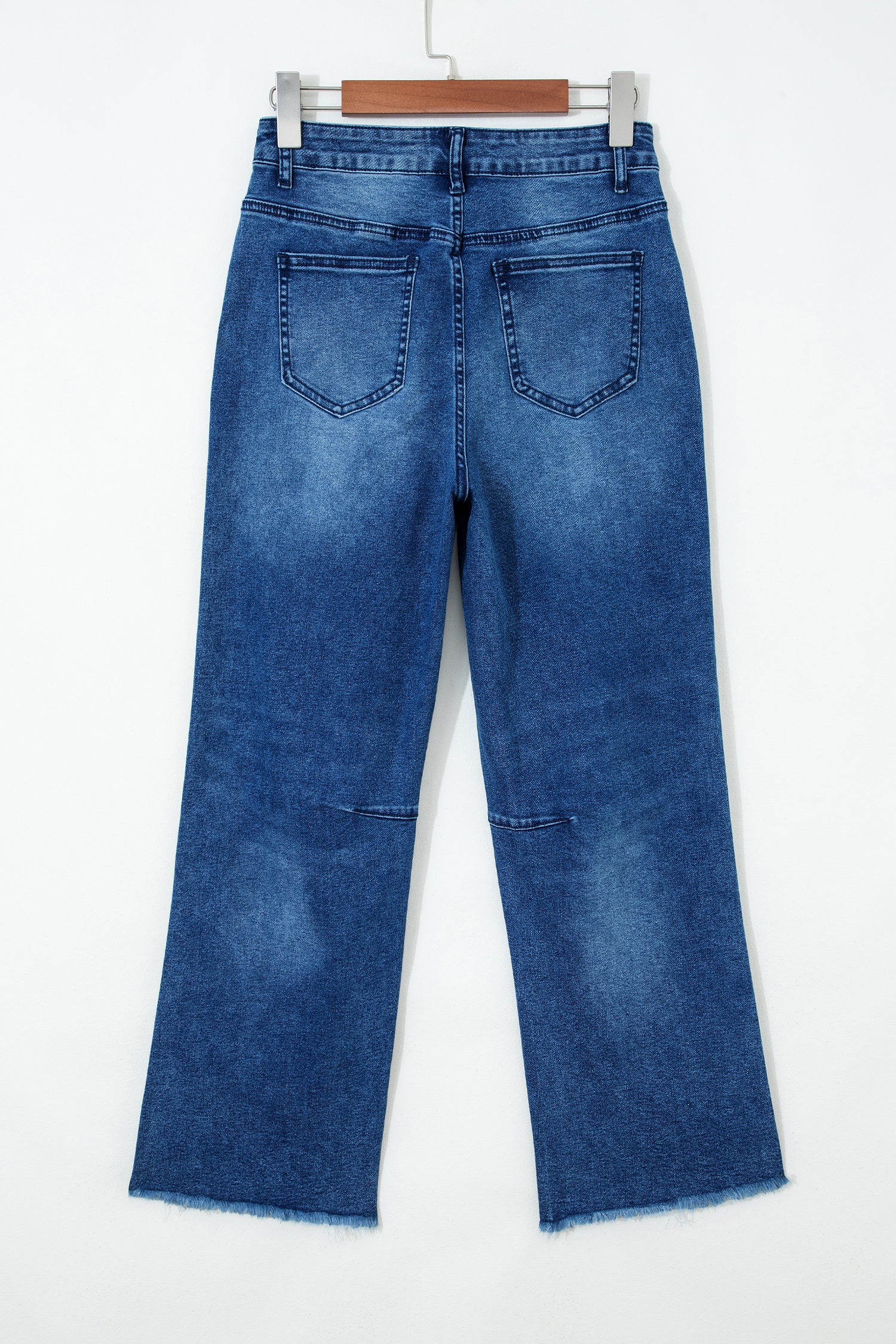 Shop Frayed Cropped Straight Leg Jeans UK 8-20 at LivelyLooks
