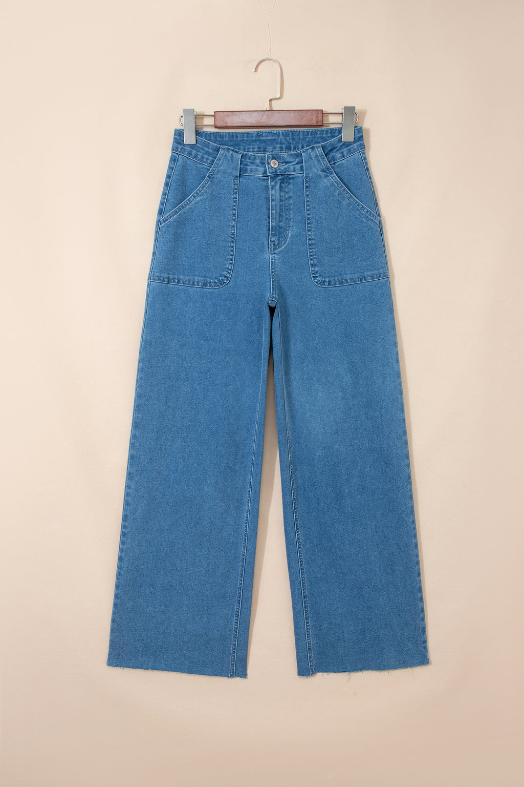 Women's Women's Retro Washed Loose Jeans Patch Pocket 2 Colours Sizes 4-16 at LivelyLooks