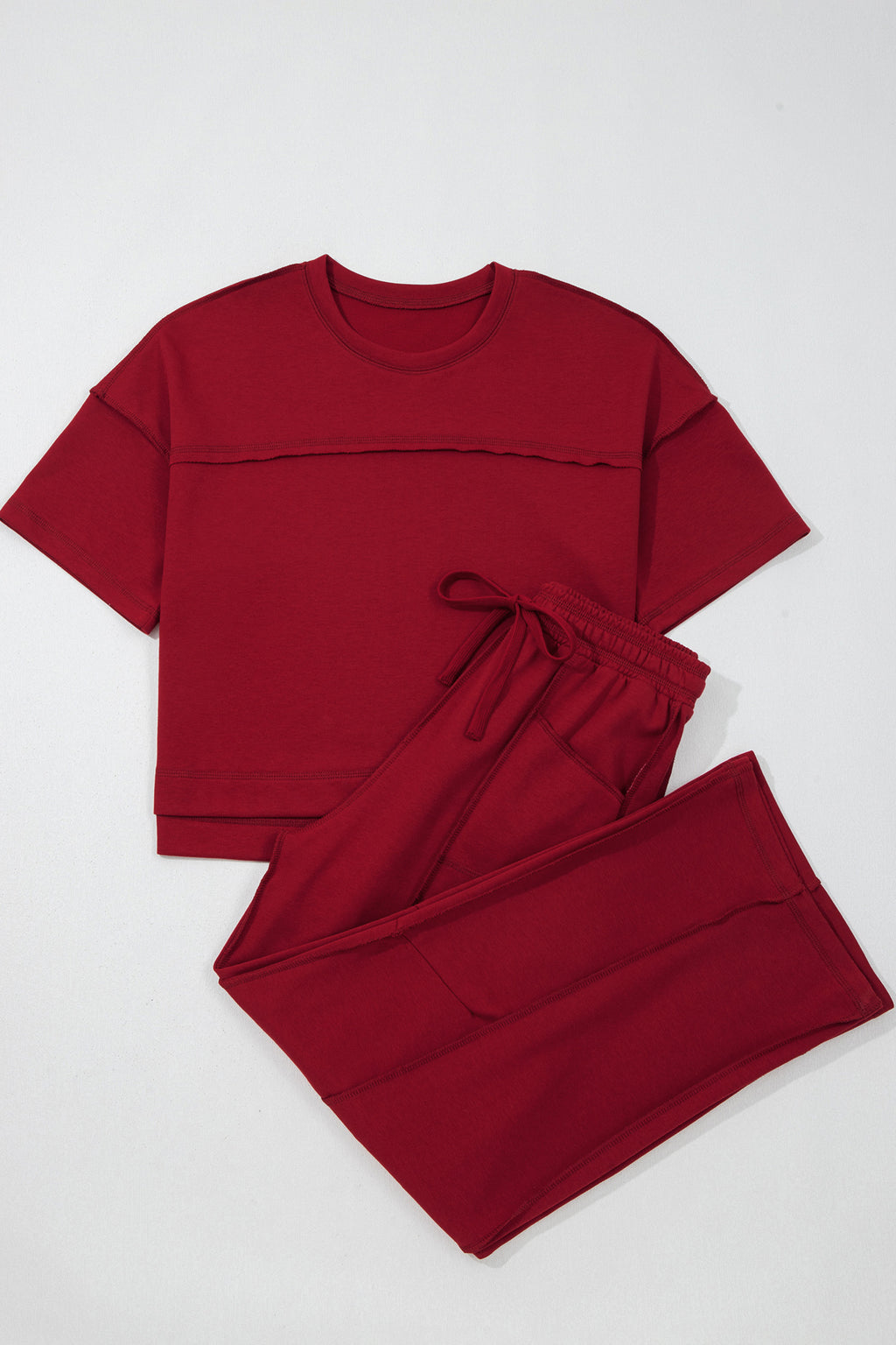 Drop Shoulder Boxy Tee & Barrel Pants Co-ord Set | Multiple Colours | UK 8–26