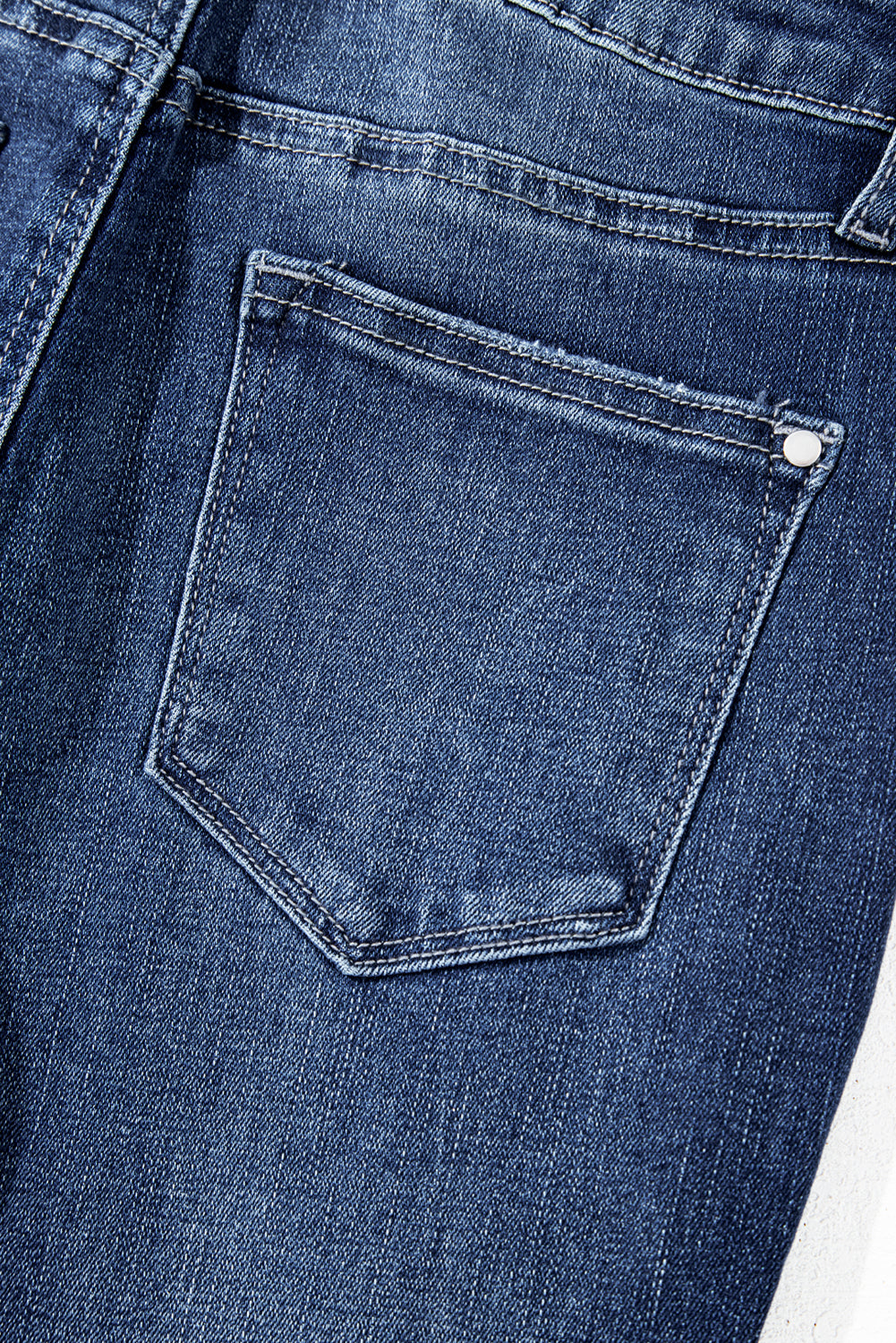 Women's Women's Mineral Wash Flared Jeans Raw Hem High Waist Sizes 4-16 at LivelyLooks
