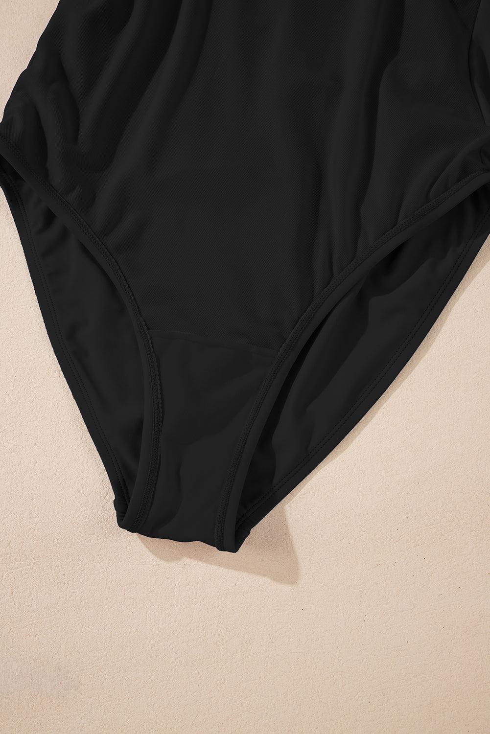 Women's Women Color Block Square Neck Tummy Control One Piece Swimsuit Black Navy S-2XL at LivelyLooks