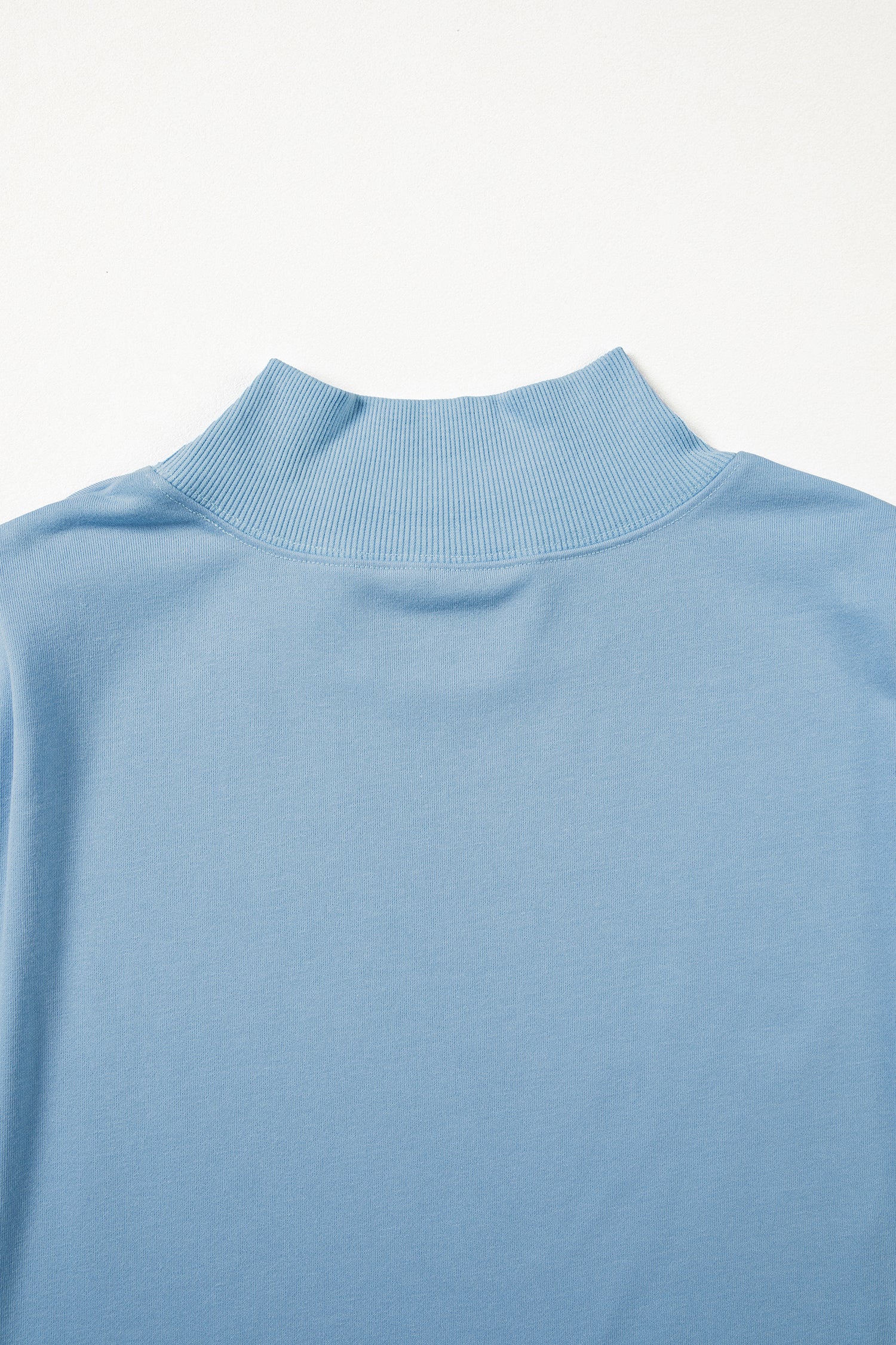 High Neck Cap Sleeve Loose Top White Pink Mint Green Grey Myosotis Orange Black S-XL