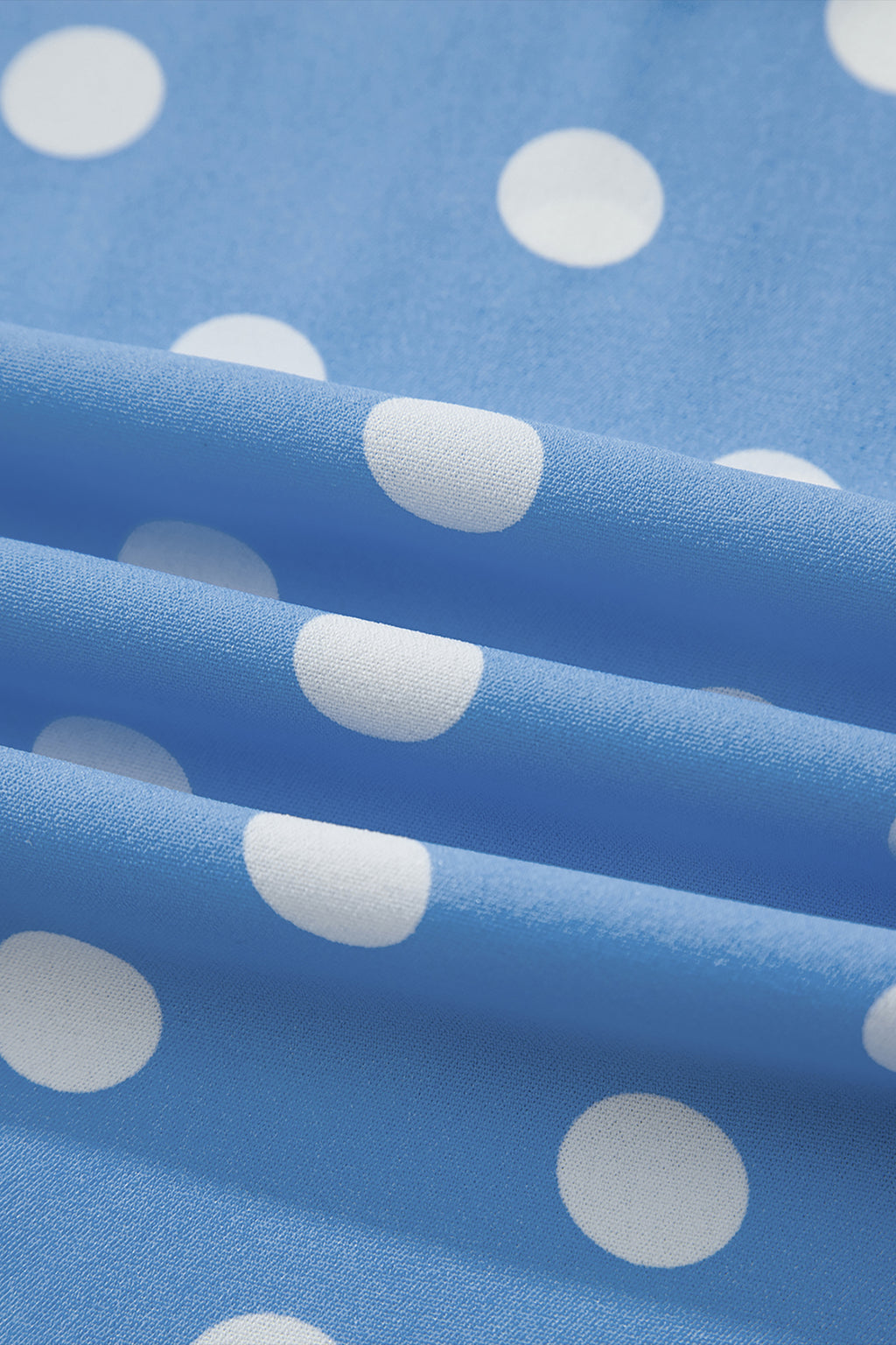 Sky Blue Polka Dot Wide Leg Trousers | Sizes S-XL