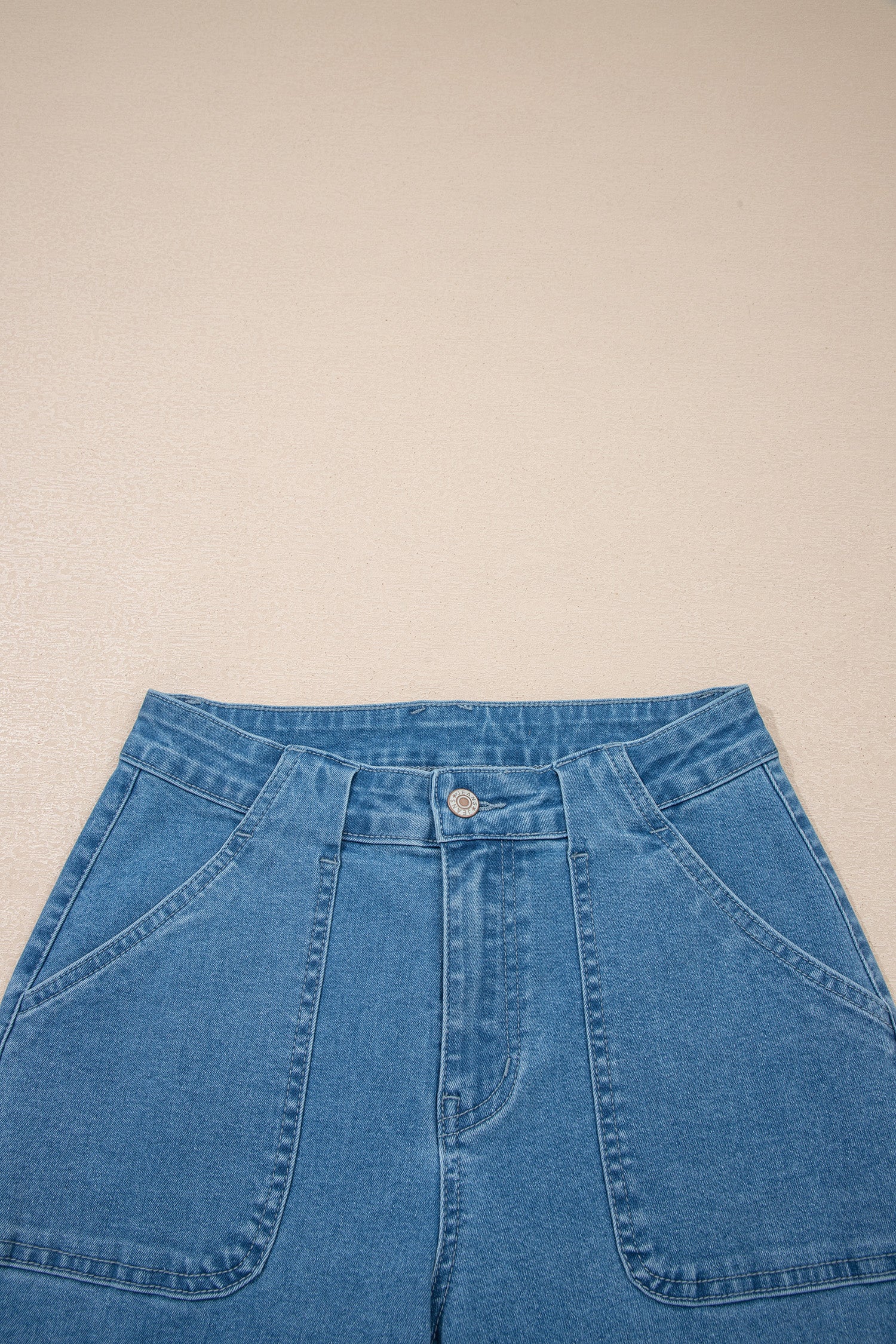 Women's Women's Retro Washed Loose Jeans Patch Pocket 2 Colours Sizes 4-16 at LivelyLooks
