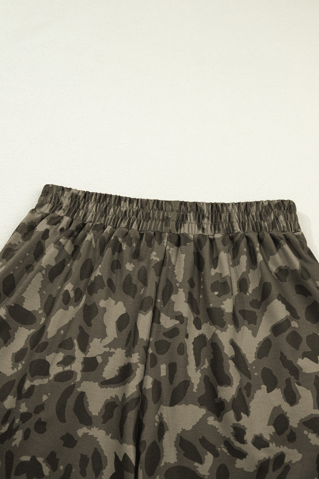 LivelyLooks Brown Leopard Print Crew Neck Tee & Shorts Set Women's S-XL women's fashion