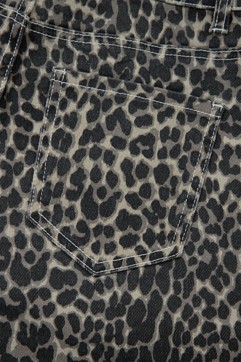 Shop Black Leopard Print High Waist Barrel Jeans UK 8-20 at LivelyLooks