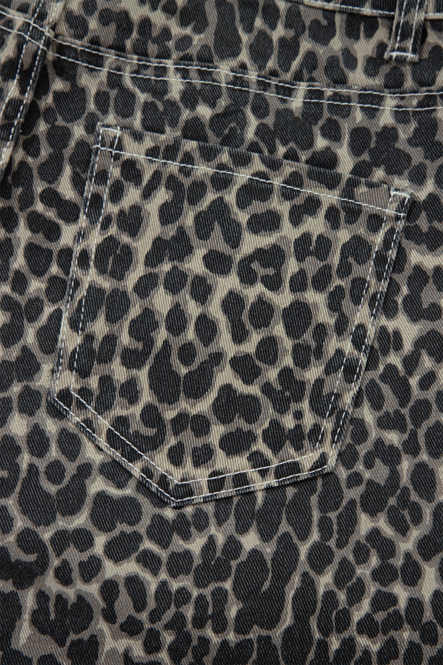 Shop Black Leopard Print High Waist Barrel Jeans UK 8-20 at LivelyLooks