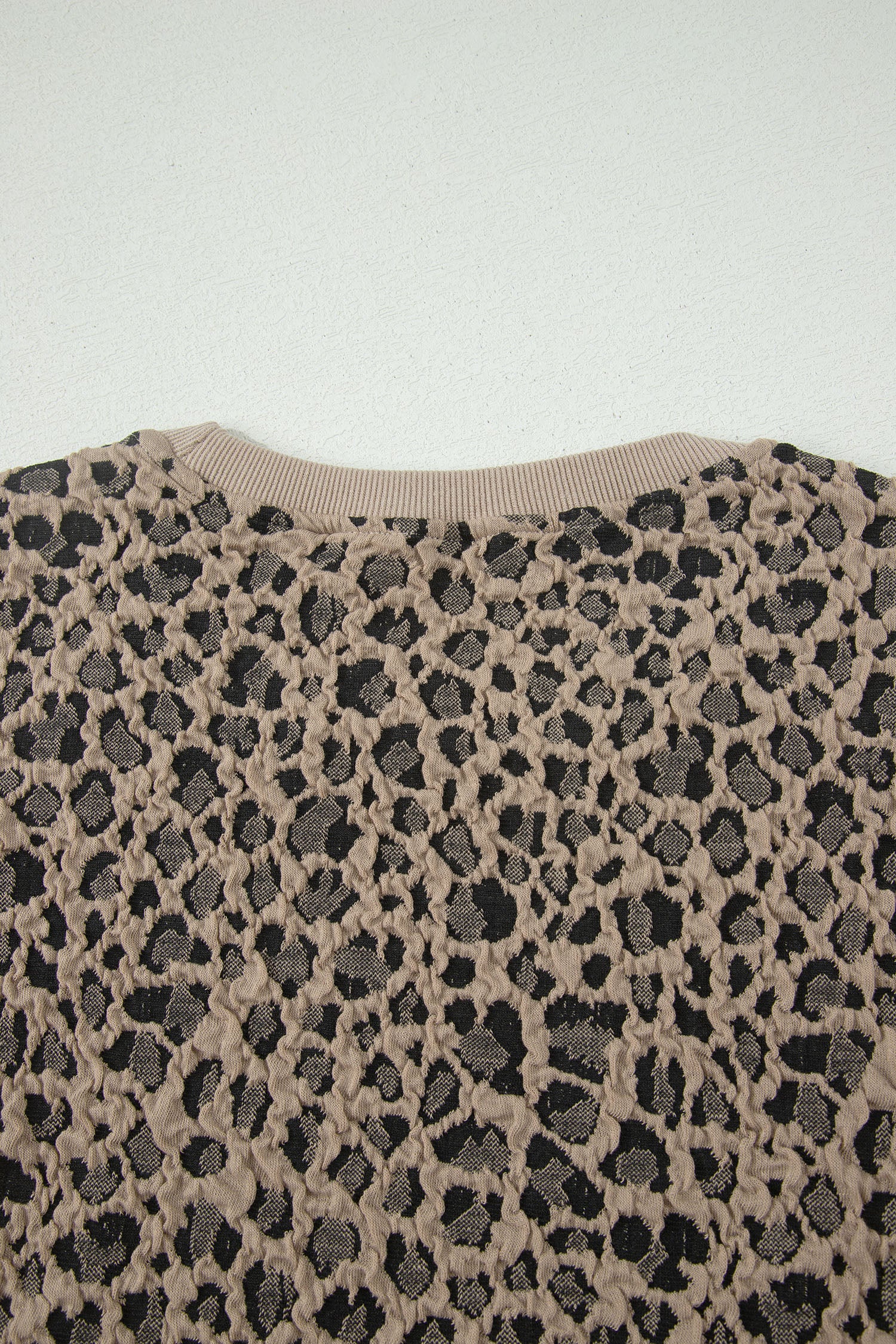 Women's Khaki Leopard Textured Sleeveless Mini Dress with Pockets at LivelyLooks