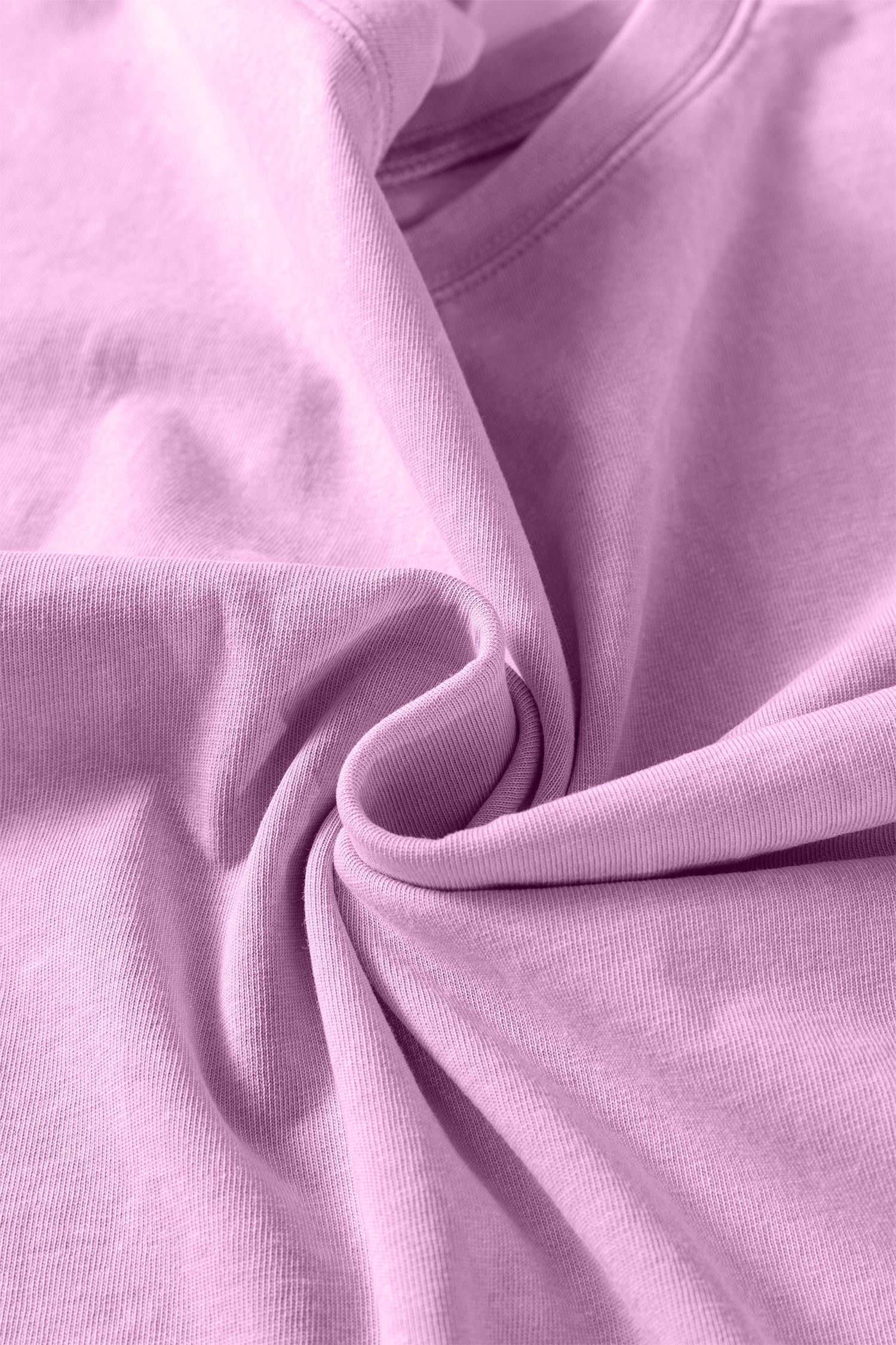Women's Mineral Wash Cotton Crew Neck Tee & Shorts Set Pink S-XL