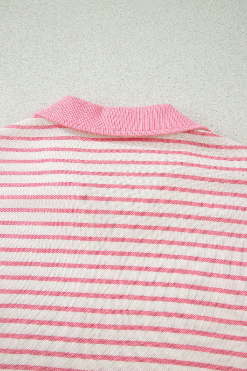 Striped Polo Tee & Drawstring Skort Set – Pink