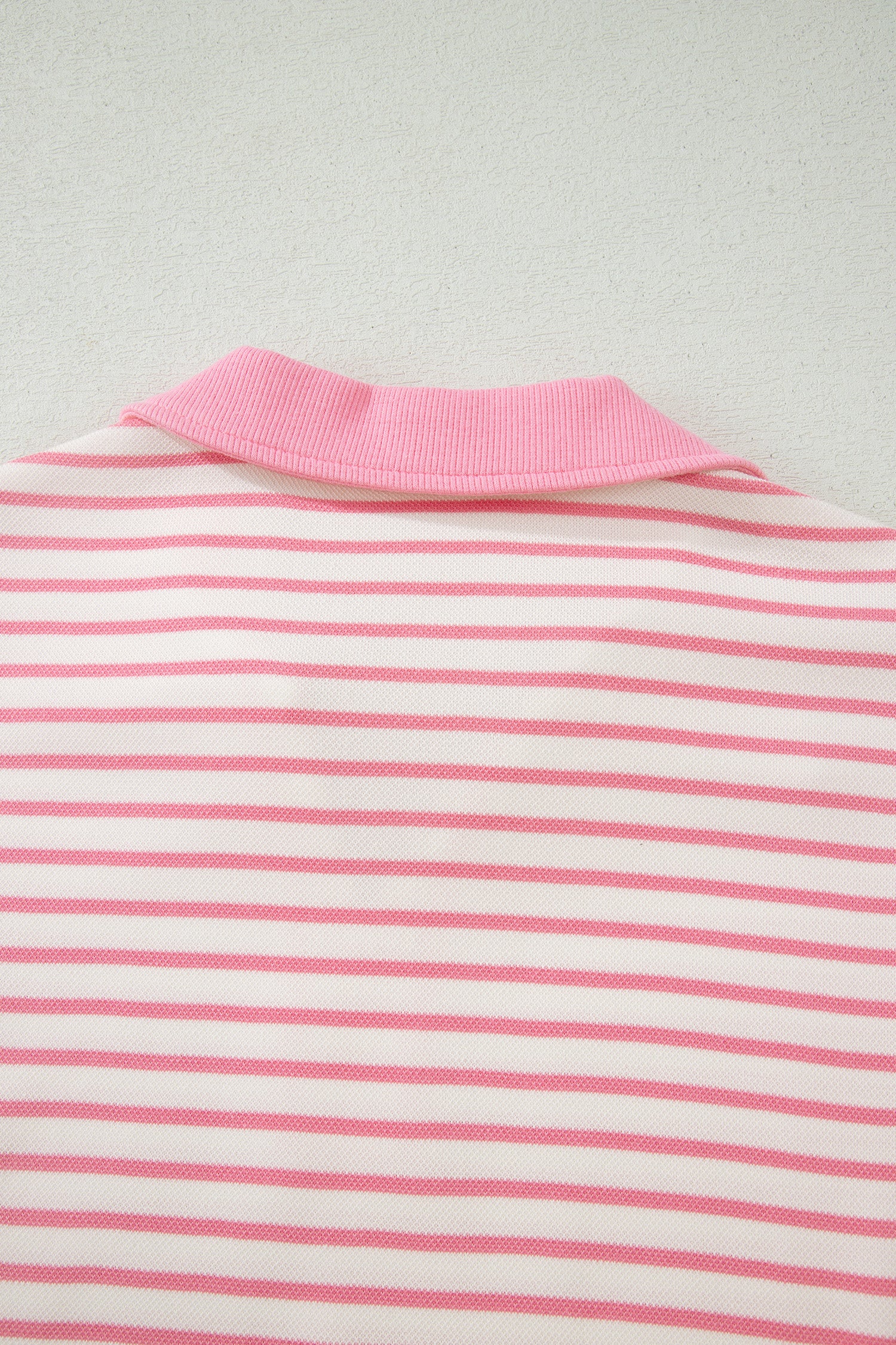 Striped Polo Tee & Drawstring Skort Set – Pink