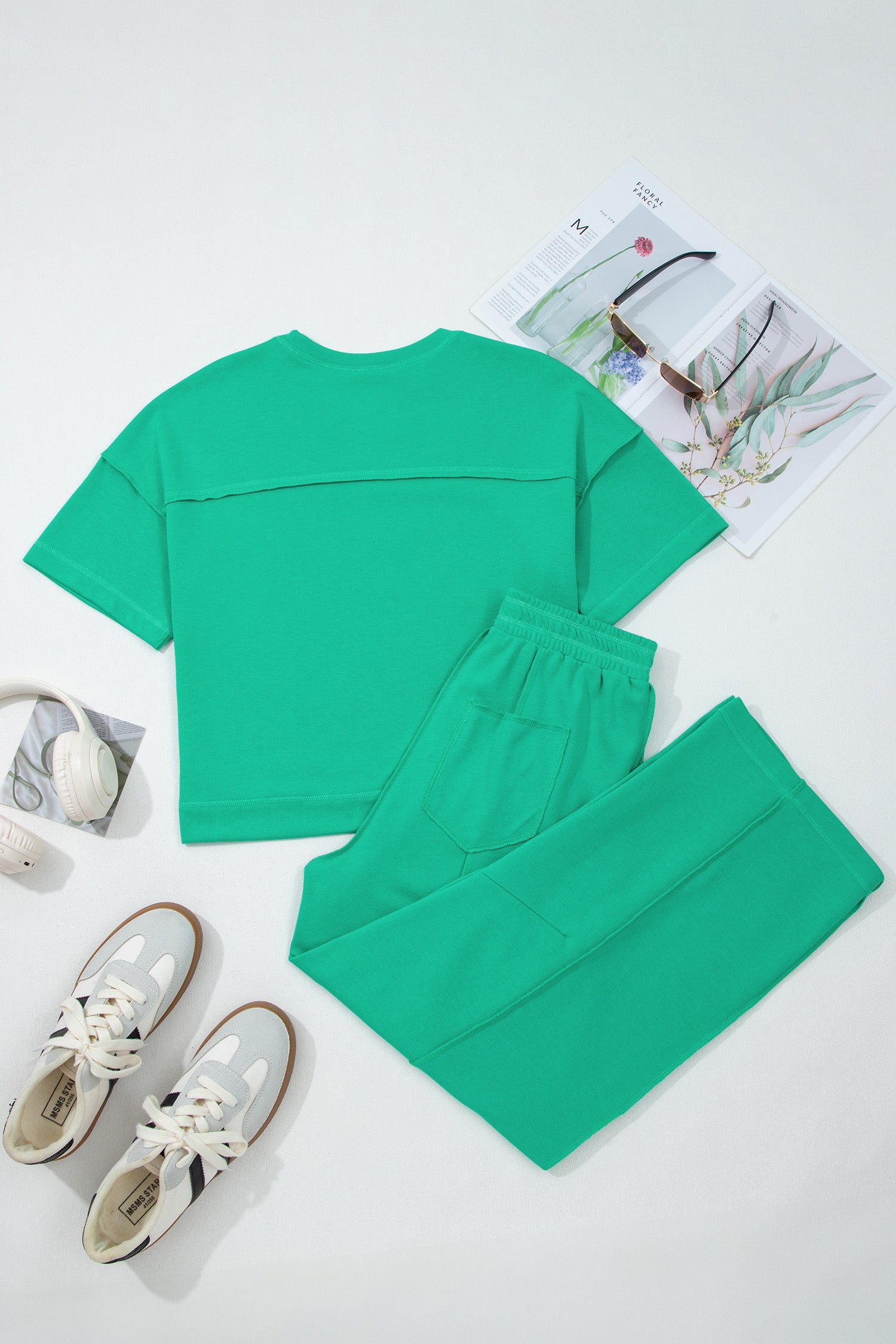Drop Shoulder Boxy Tee & Barrel Pants Co-ord Set | Multiple Colours | UK 8–26