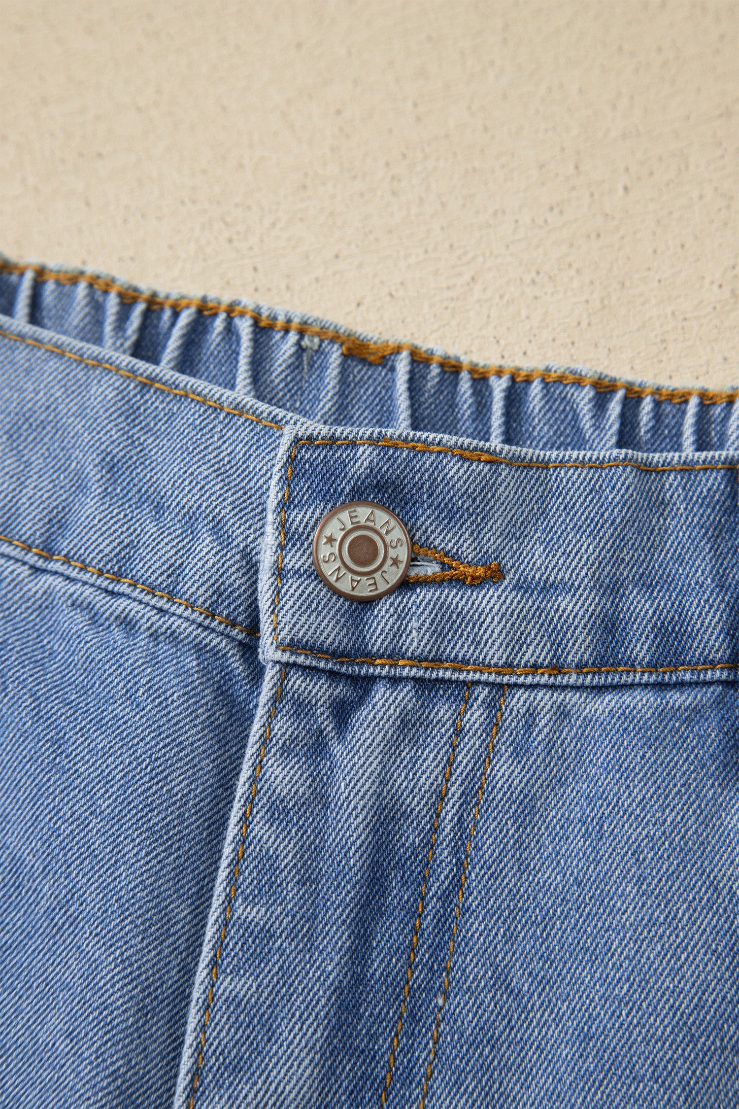 Blue Floral Peace Sign Embroidered Patch Wide Leg Jeans | Boho Denim | UK 4-14