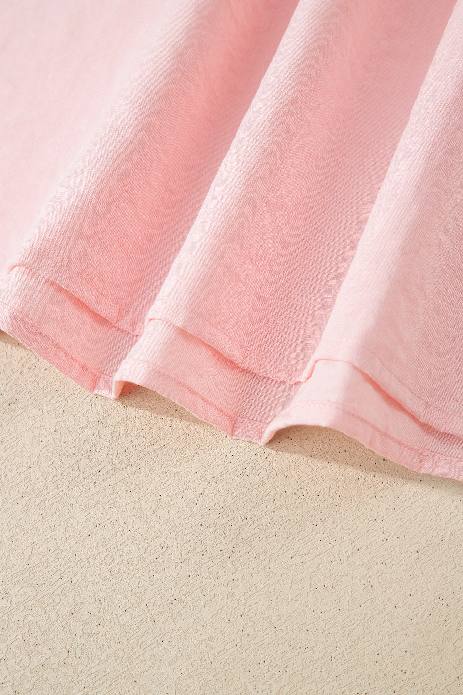 LivelyLooks Scallop Colour Block Trim Puff Sleeve Mini Dress Pink & Green women's fashion
