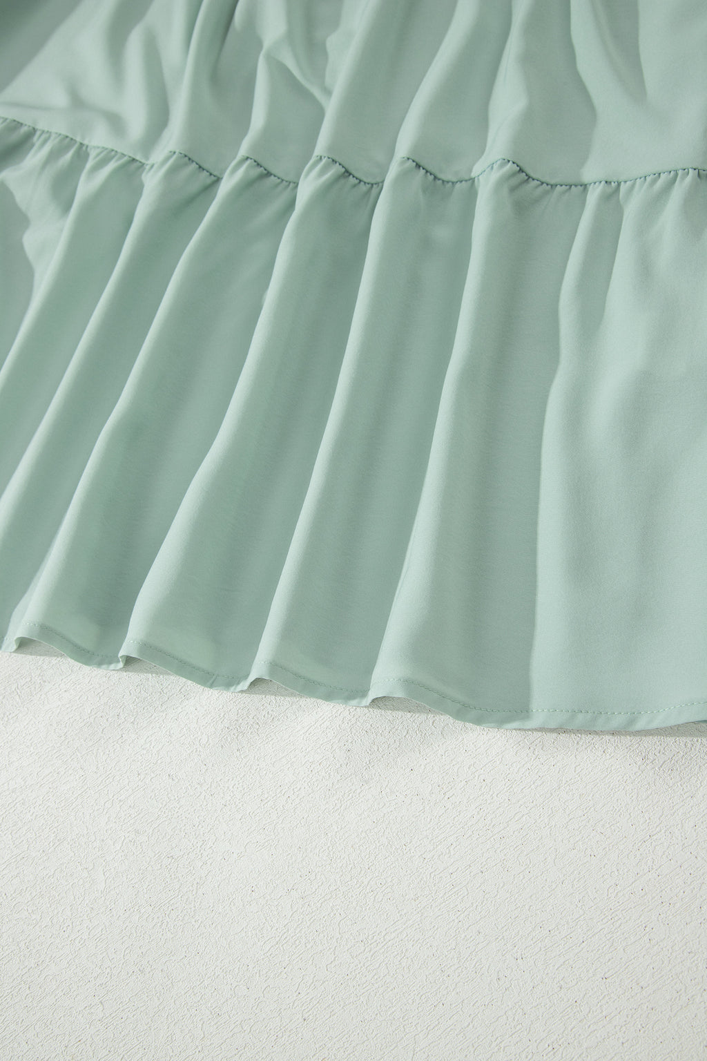 Women's Solid Colour V Neck Puff Sleeve High Waist Tiered Maxi Dress | S-XL at LivelyLooks