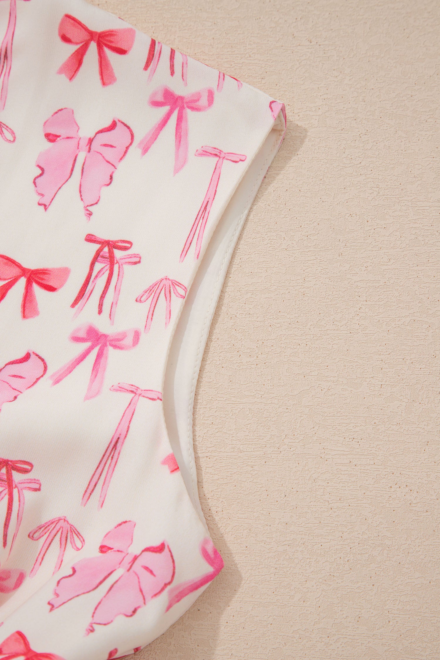 LivelyLooks Pink Full Zip Cinched Waist Sleeveless Bow Mini Dress women's fashion