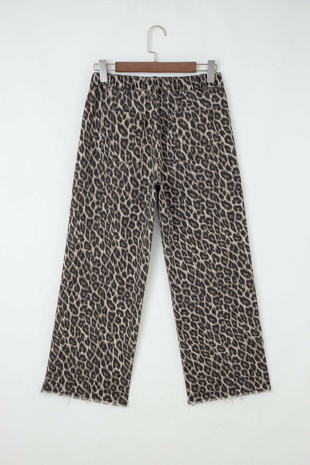 Shop Yellow Leopard Print Straight Loose Leg Jeans UK 8-20 at LivelyLooks