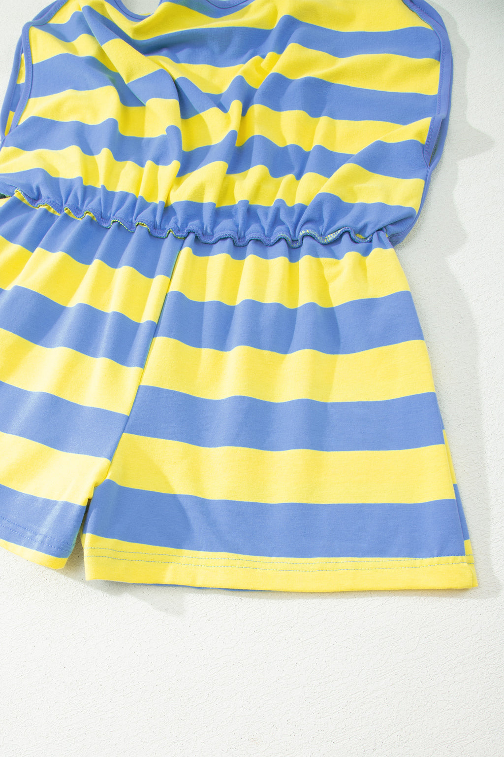 Striped Dolman Tee & Drawstring Skort Set – Pink, Rose & Yellow