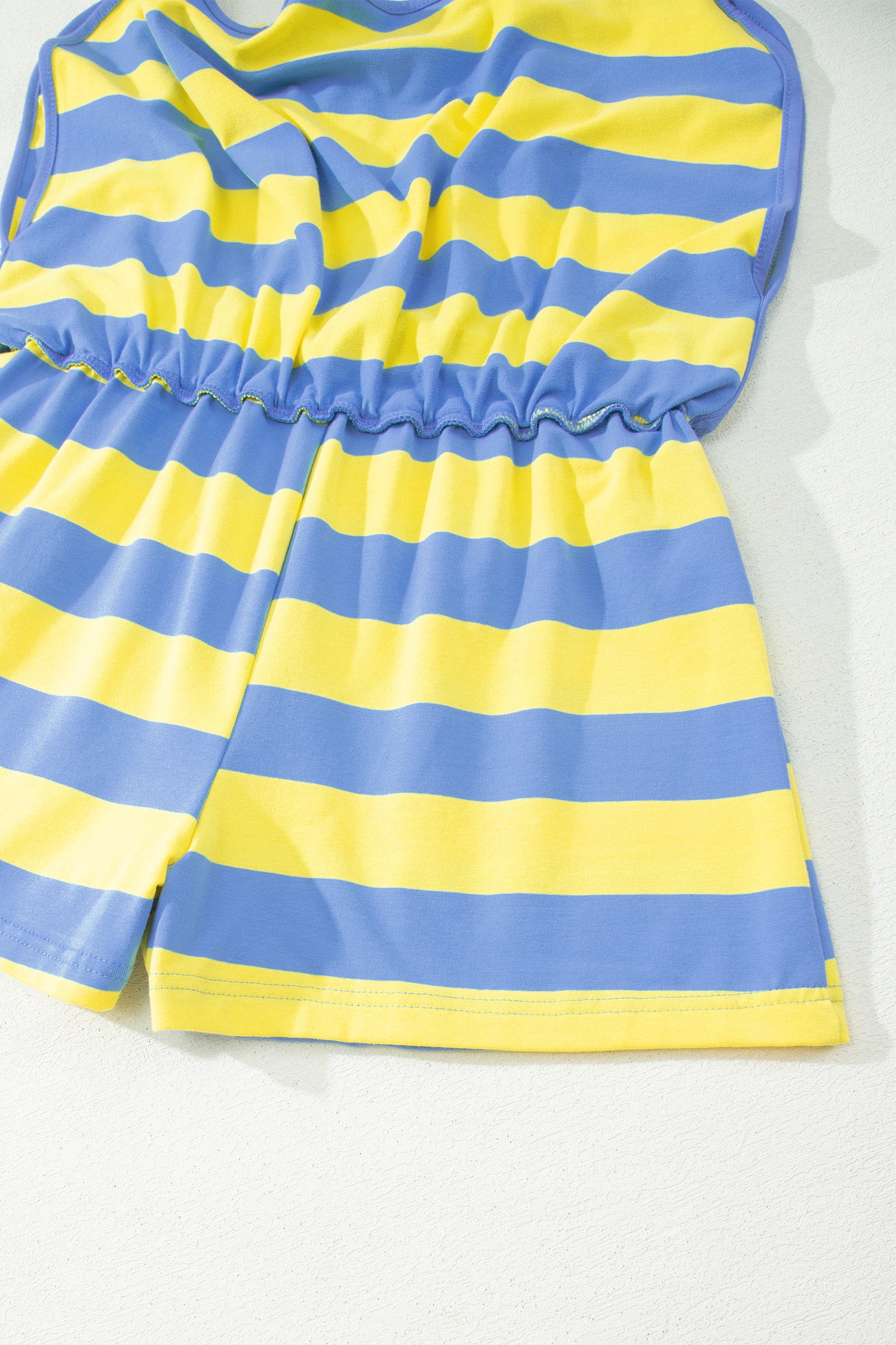 Striped Dolman Tee & Drawstring Skort Set – Pink, Rose & Yellow