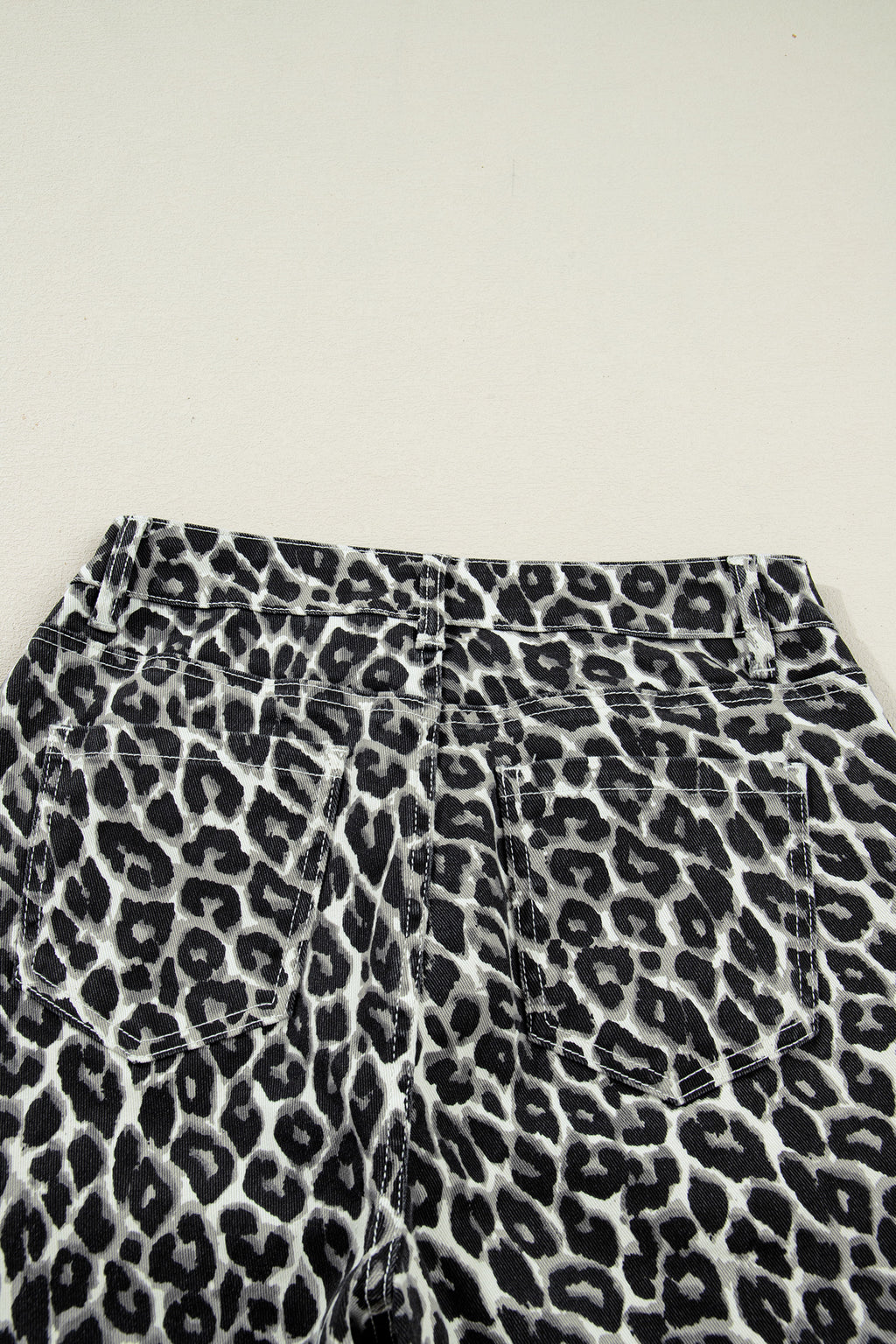 Shop Black Leopard Print Barrel Jeans UK 8-20 at LivelyLooks