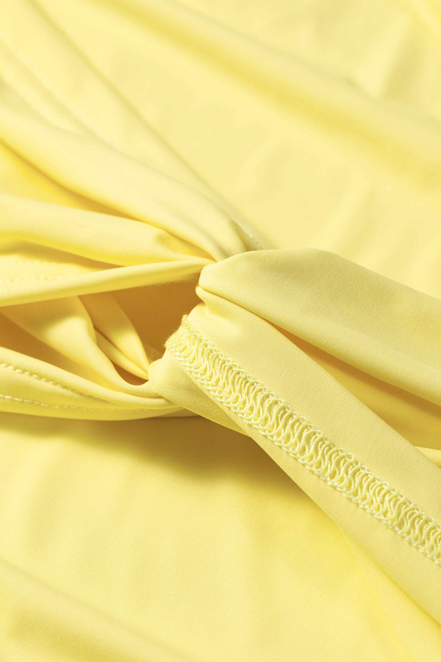 Yellow Back Cutout Active Mini Dress with Shorts | UK 8–18