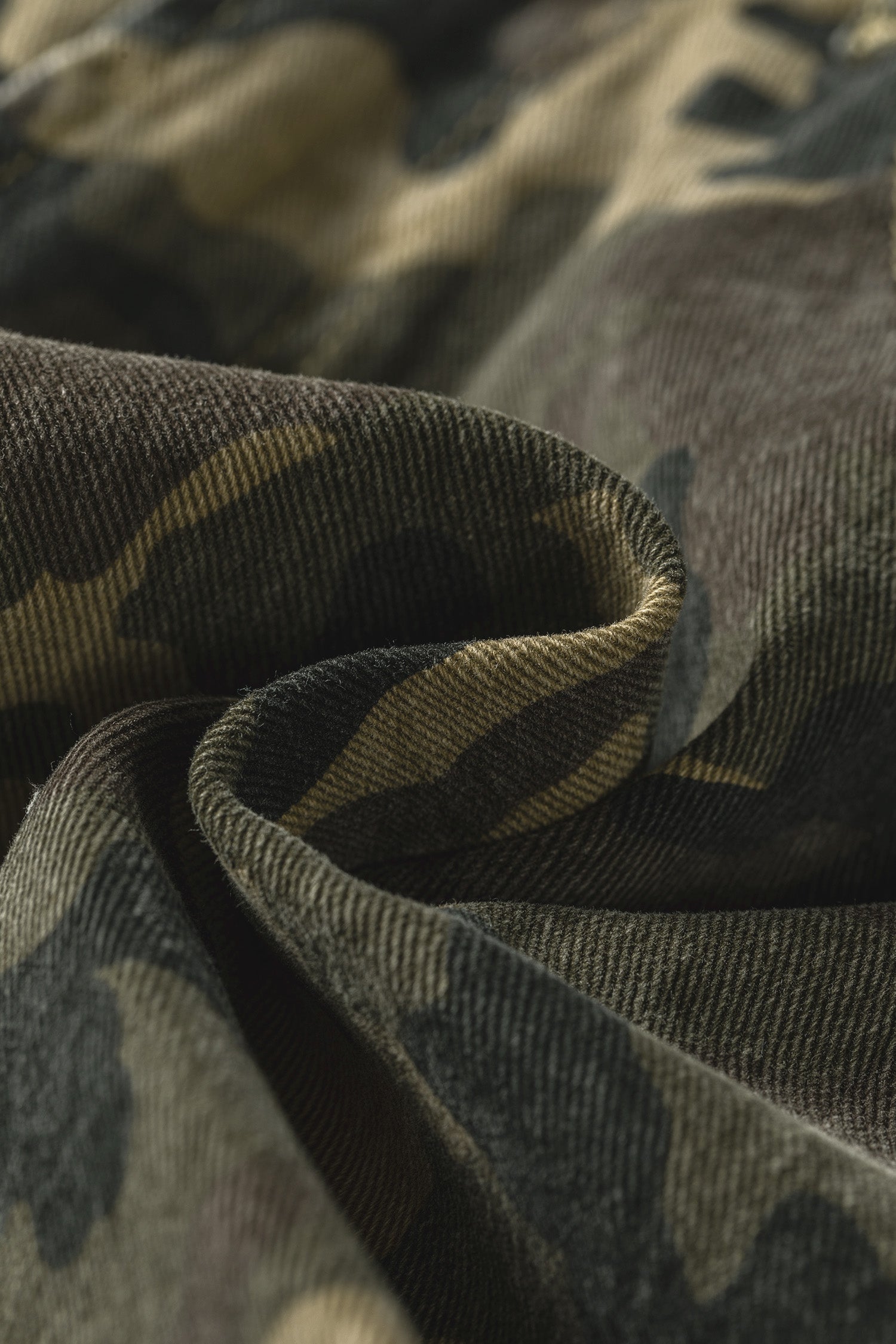 Green Camouflage High Rise Denim Shorts | UK Sizes 4-16