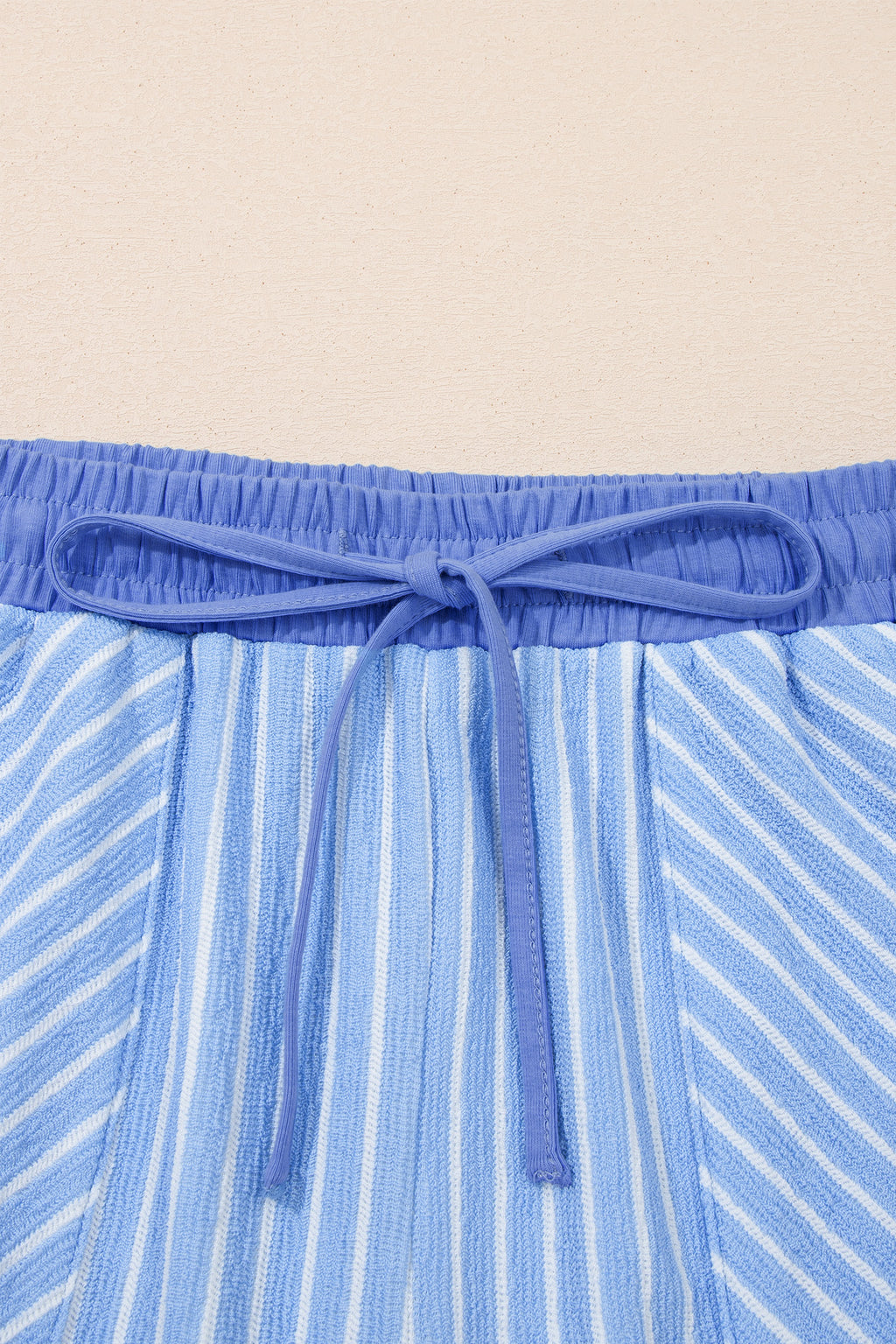 Stripe Crew Neck Tee & Drawstring Cropped Trousers Set | 4 Colours | Sizes 8-22