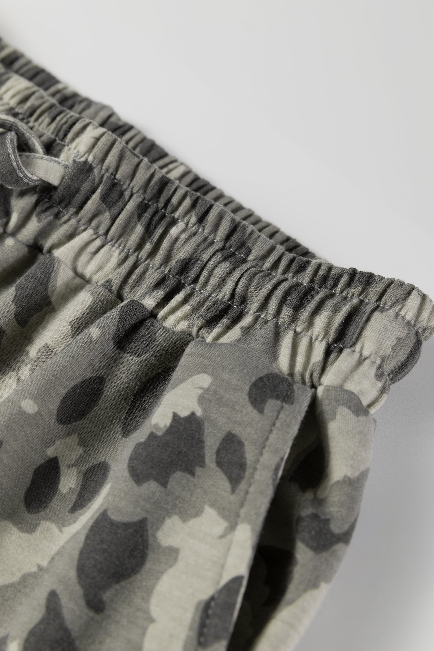 Leopard Print Raw Seam Pullover & Wide Leg Pant Set | Brown & Grey