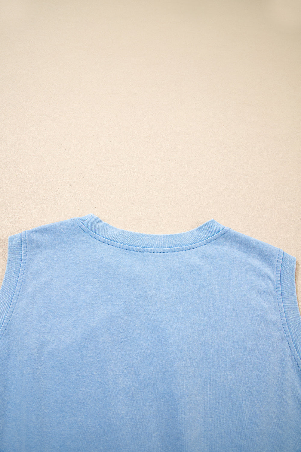 LivelyLooks Blue Mineral Wash Cotton Tank Top & Split Skirt Set | S-XL women's fashion