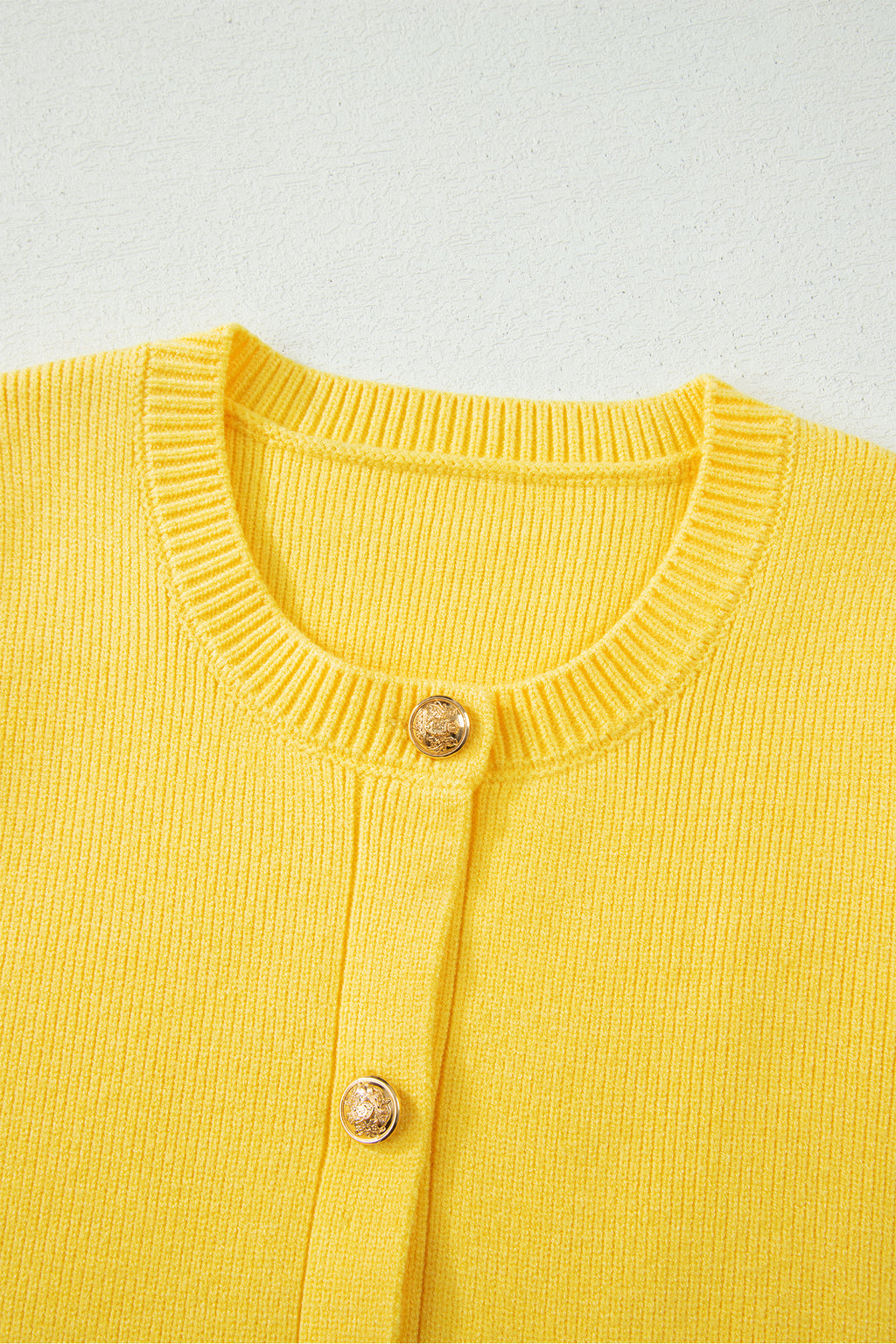 Shop White Yellow Sleeveless Knit Button Sweater Vest Pockets S-XL at LivelyLooks
