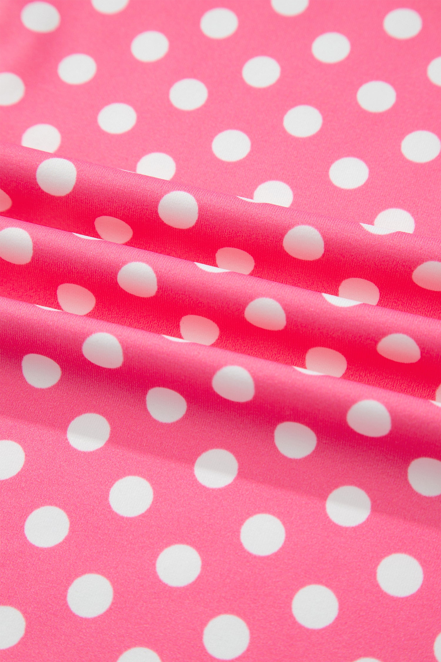 Polka Dot Halter Tank & Wide Leg Pants 2-Piece Set Blue & Pink