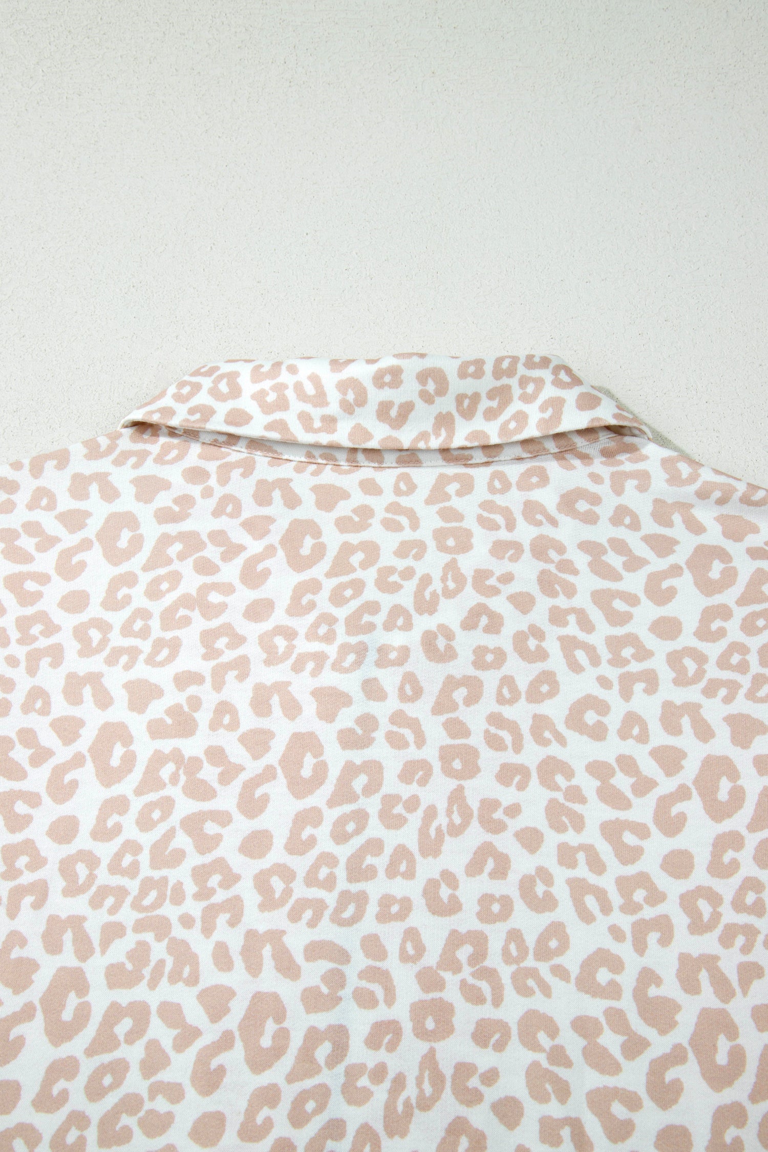 LivelyLooks Beige Leopard Print Zip Polo Top & Shorts Co-ord Set | S-XL women's fashion