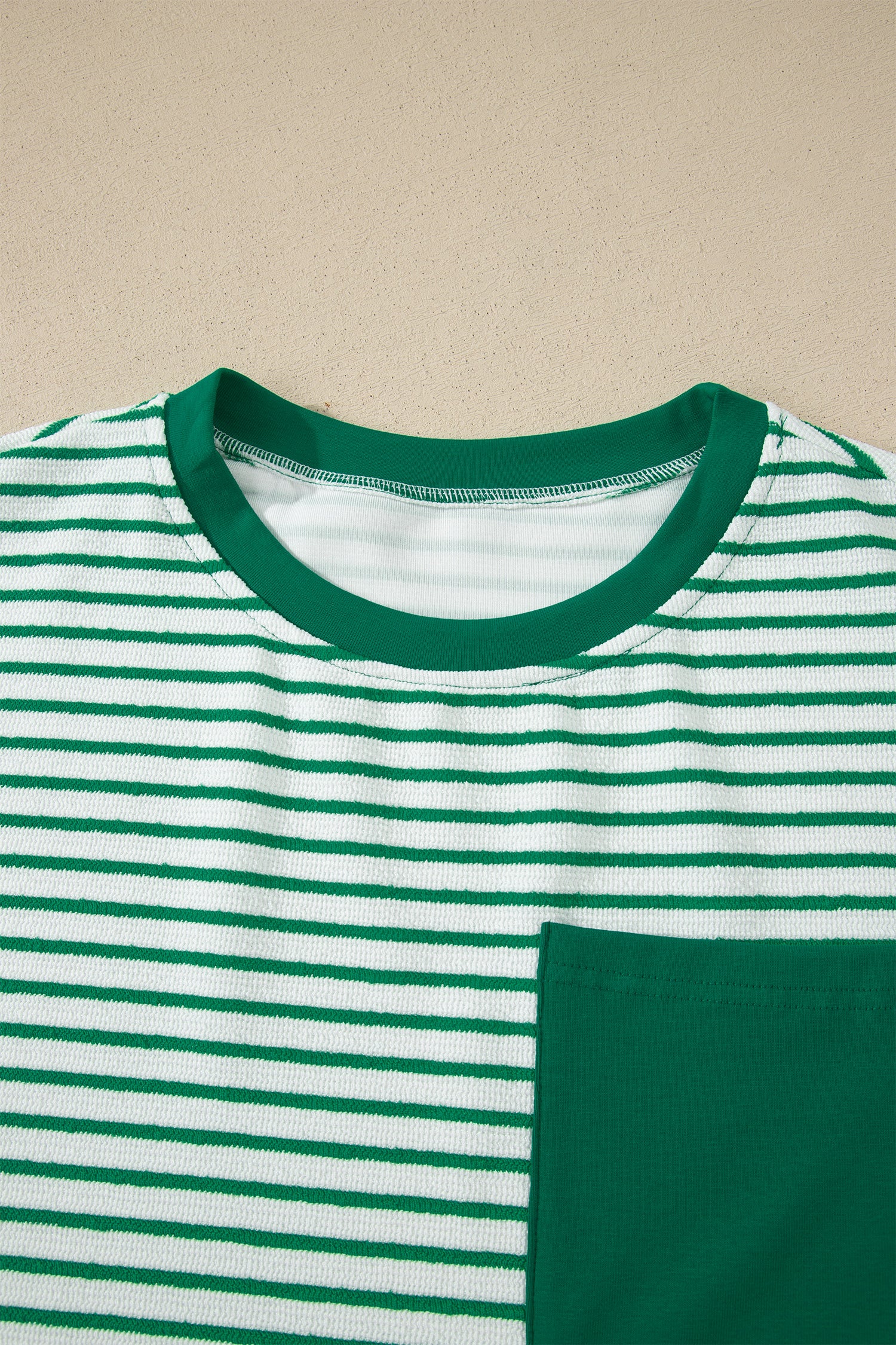 Stripe Crew Neck Tee & Drawstring Cropped Trousers Set | 4 Colours | Sizes 8-22