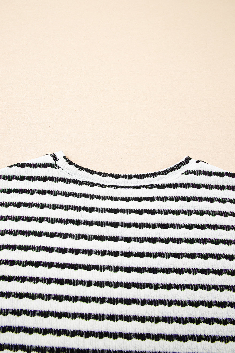 Shop Stripe Knitted Short Sleeve Top & Drawstring Shorts Co-ord S-3XL at LivelyLooks